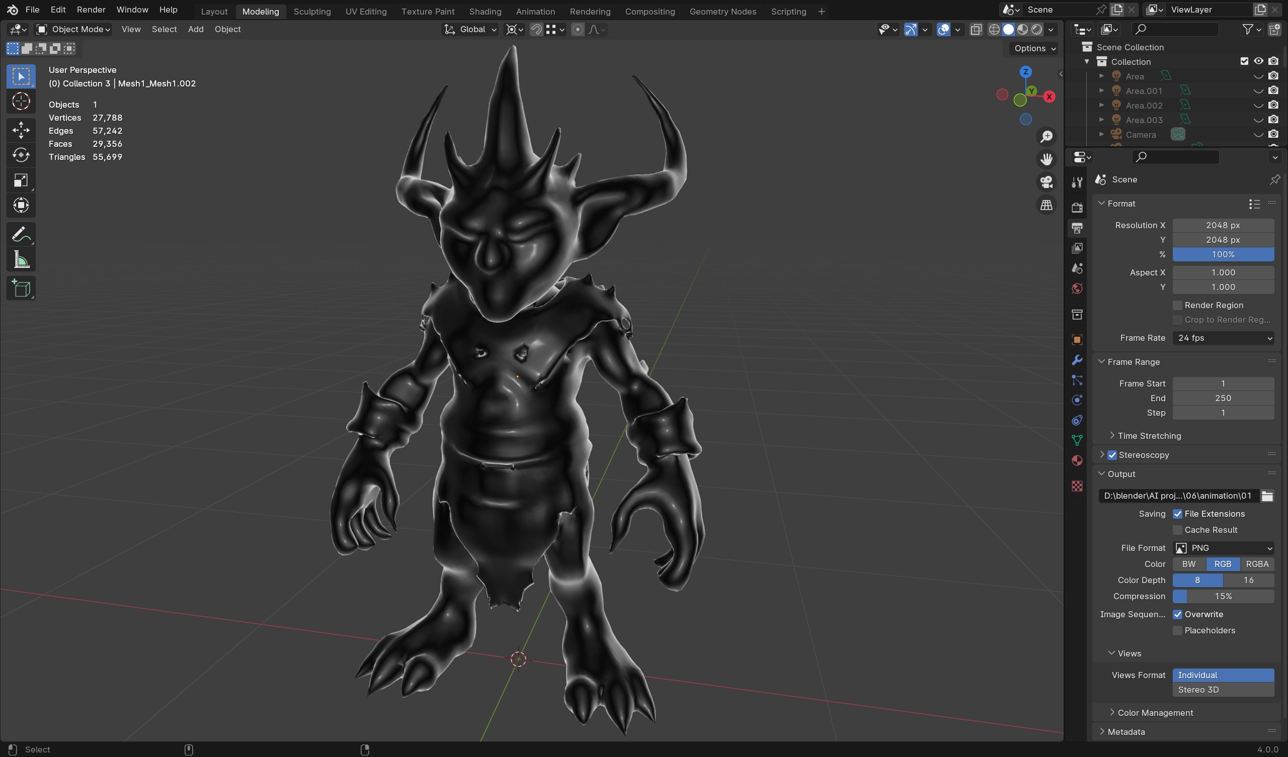  Ice Goblin - Game-Ready Character 3D model_9