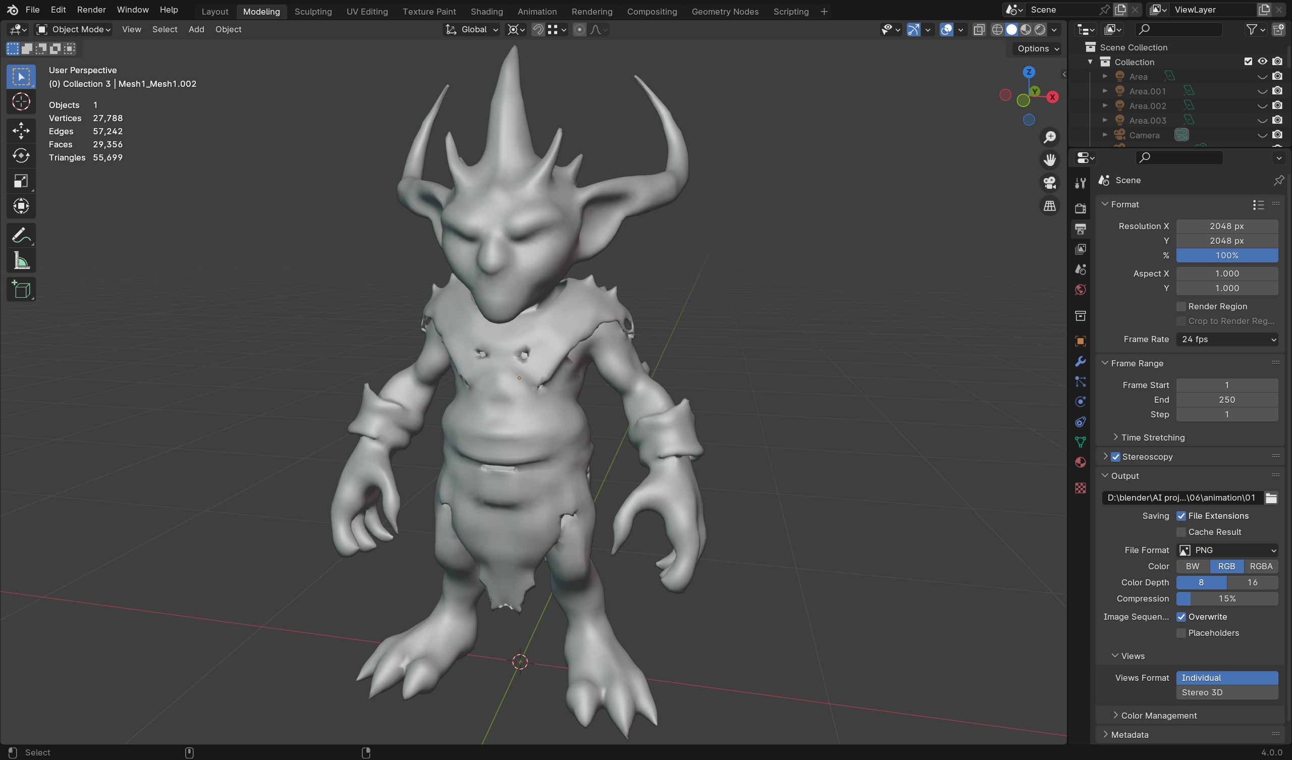  Ice Goblin - Game-Ready Character 3D model_6
