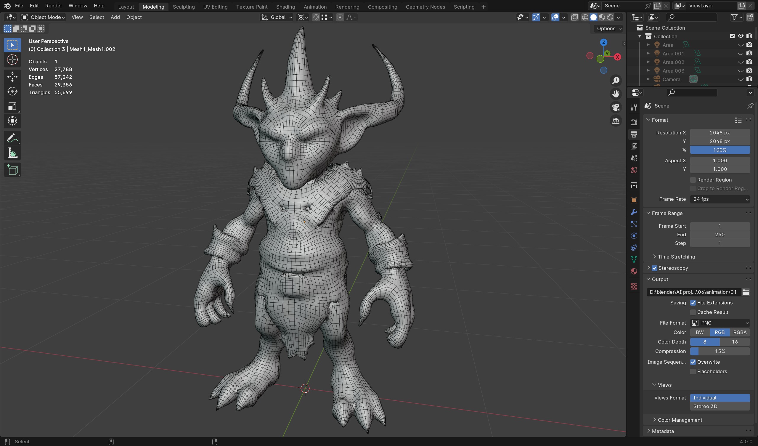  Ice Goblin - Game-Ready Character 3D model_7
