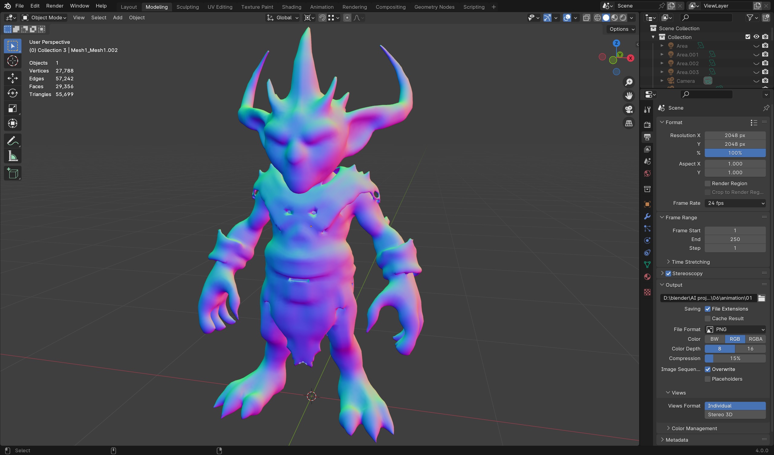  Ice Goblin - Game-Ready Character 3D model_8