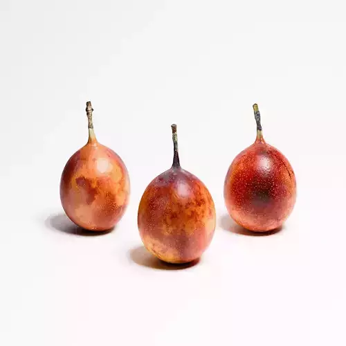 Granadilla Set 01 Low-poly 3D model