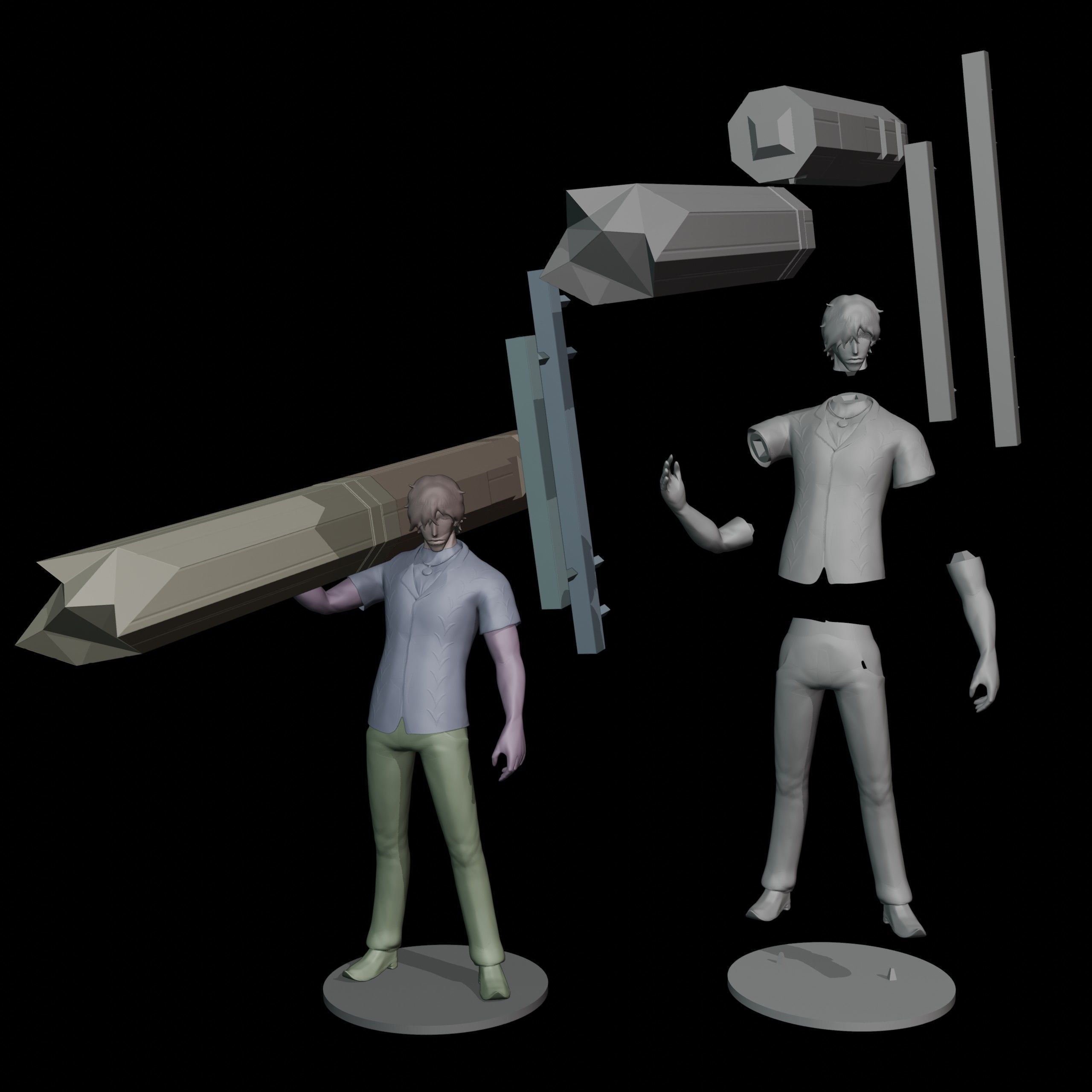 Yasutora Sado 3D print model_12