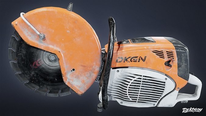 CONSTRUCTION - Petrol Cutter 01 - LOW POLY Low-poly 3D model