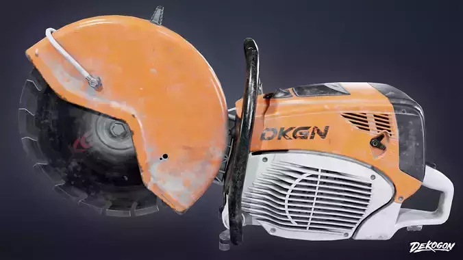 CONSTRUCTION - Petrol Cutter 01 - LOW POLY Low-poly 3D model