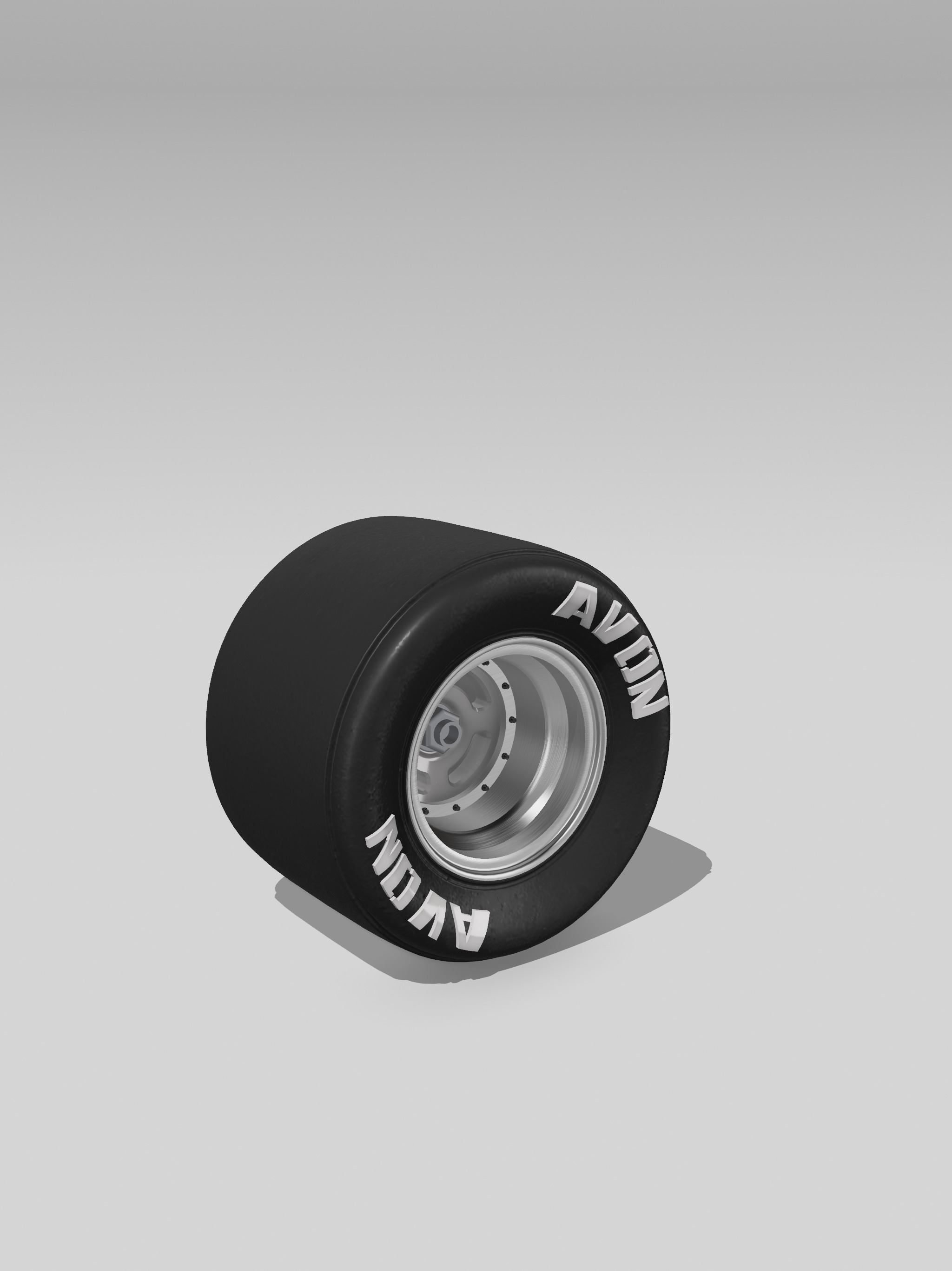 15inch Vintage Racing Wheels Jelly Bean x3 offsets with Tires 3D print model_5