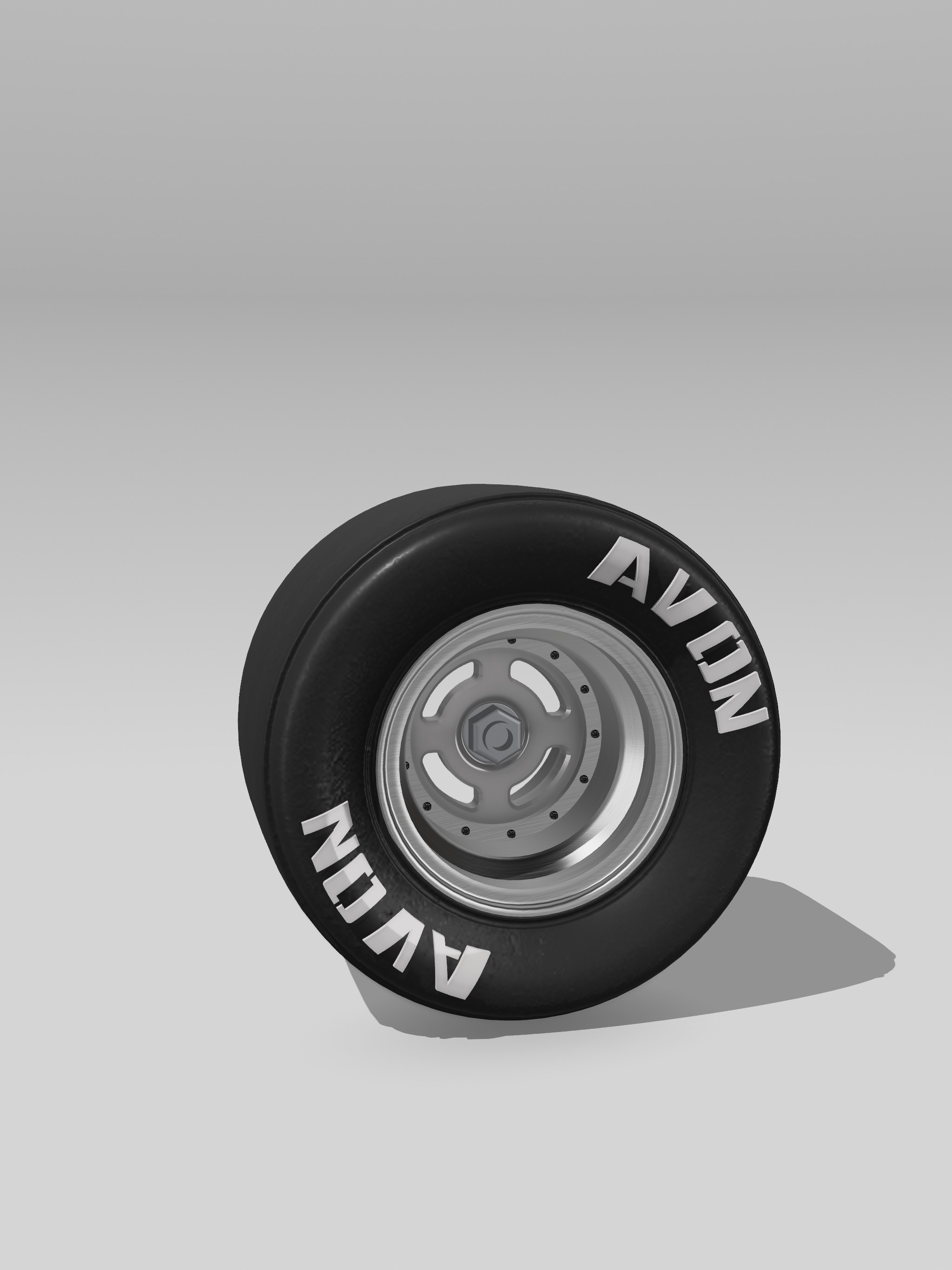 15inch Vintage Racing Wheels Jelly Bean x3 offsets with Tires 3D print model_2