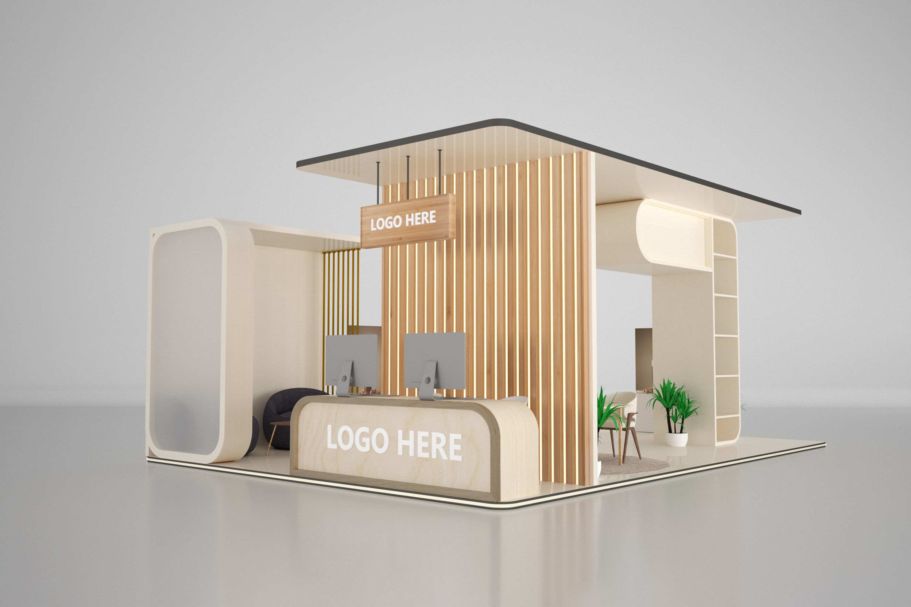 Booth Exhibition Stand K0010788 3D model_2