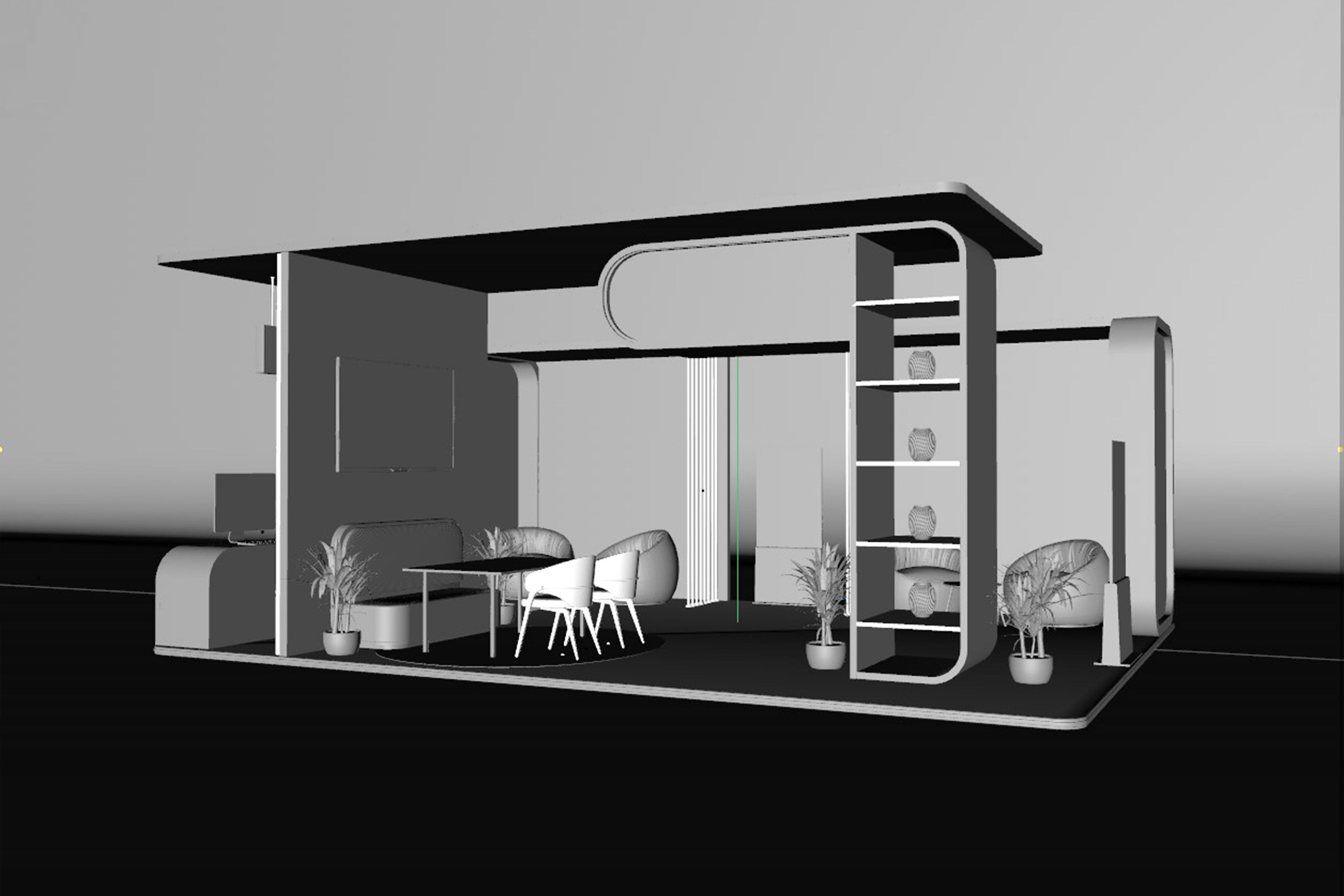 Booth Exhibition Stand K0010788 3D model_6