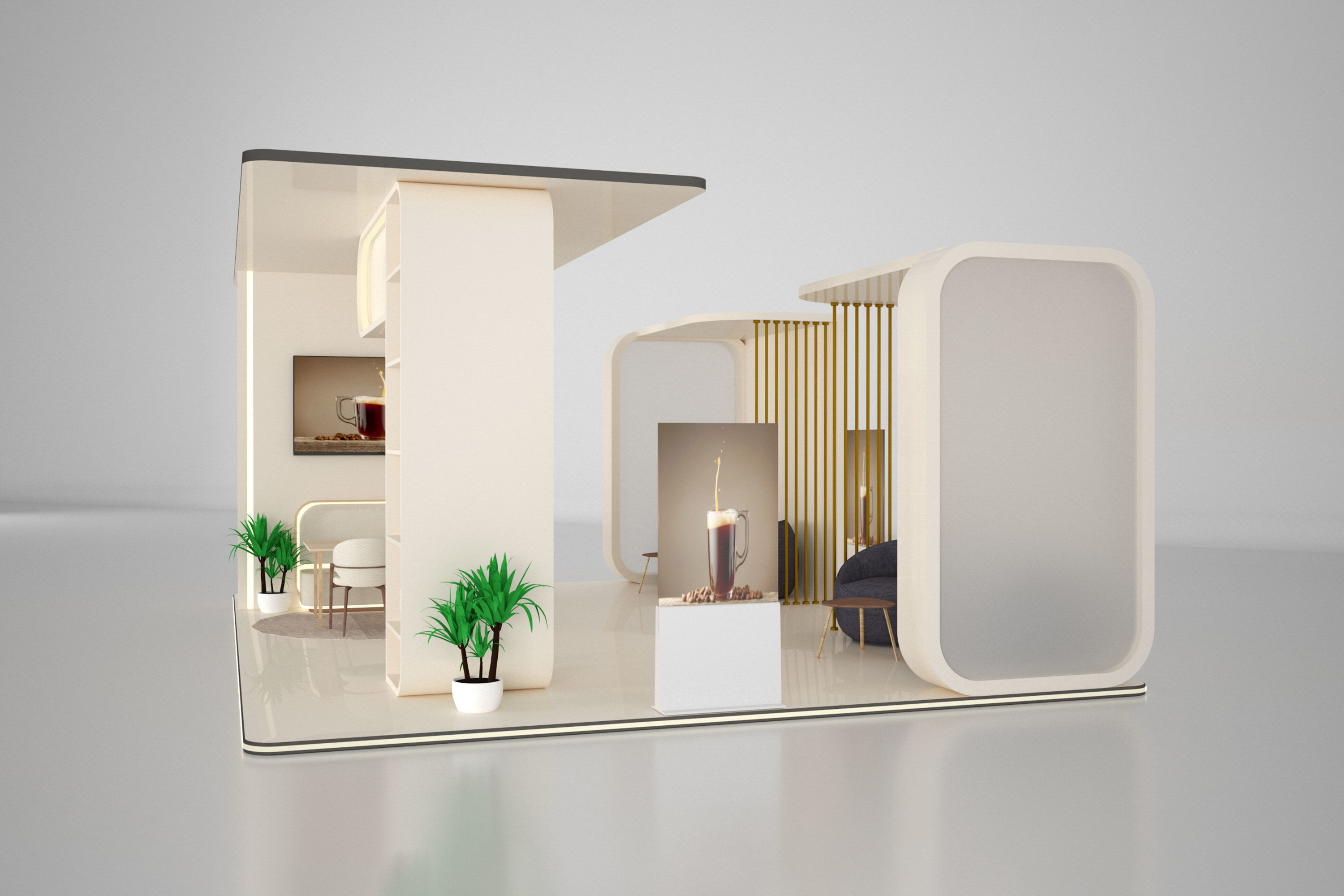 Booth Exhibition Stand K0010788 3D model_4