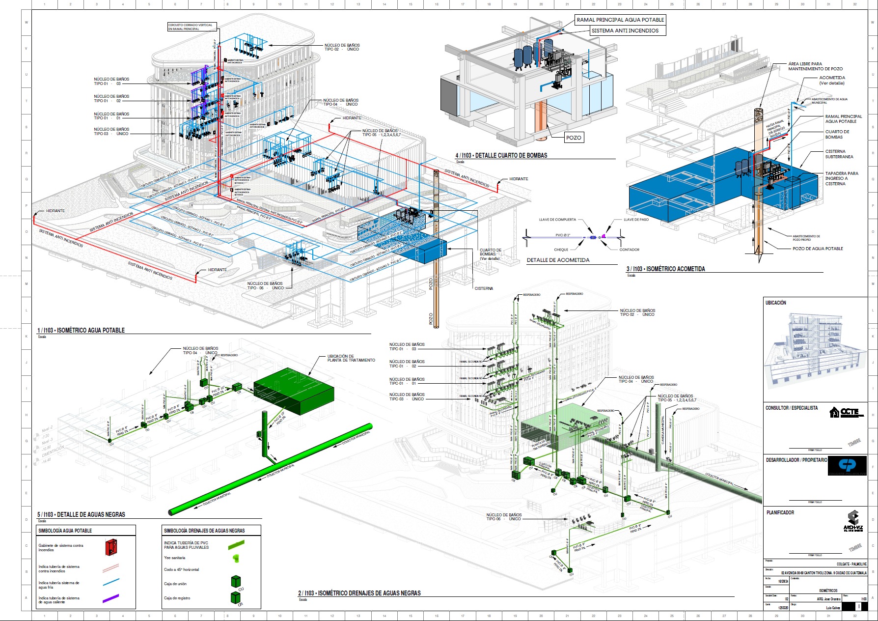 Modern Corporate Office Building - Detailed Revit Model 3D model_18