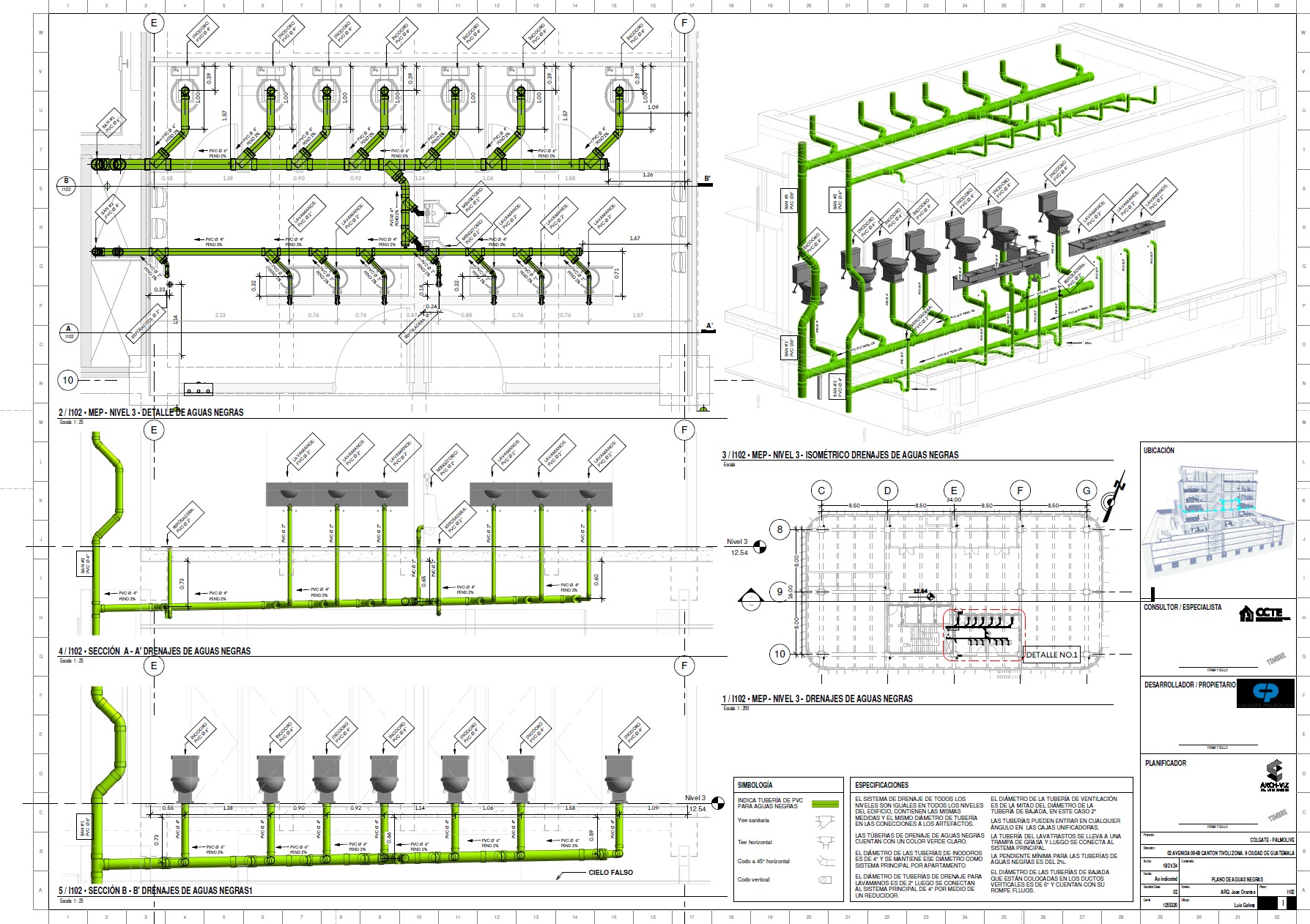 Modern Corporate Office Building - Detailed Revit Model 3D model_15