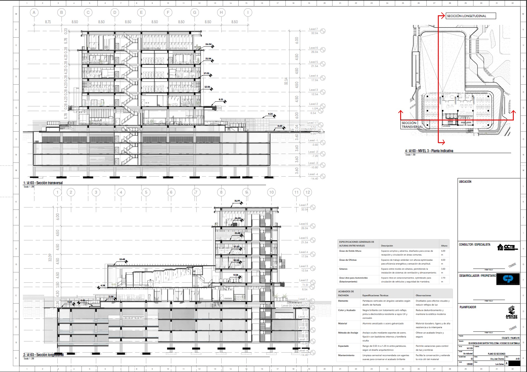 Modern Corporate Office Building - Detailed Revit Model 3D model_13