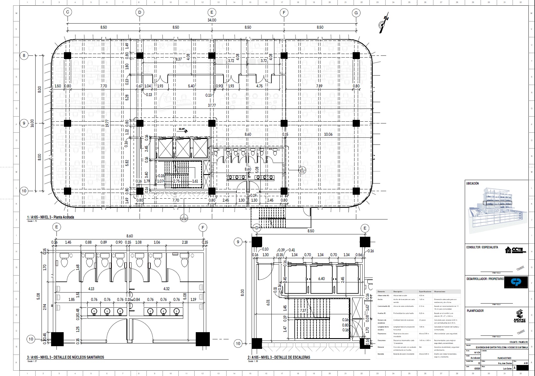 Modern Corporate Office Building - Detailed Revit Model 3D model_28