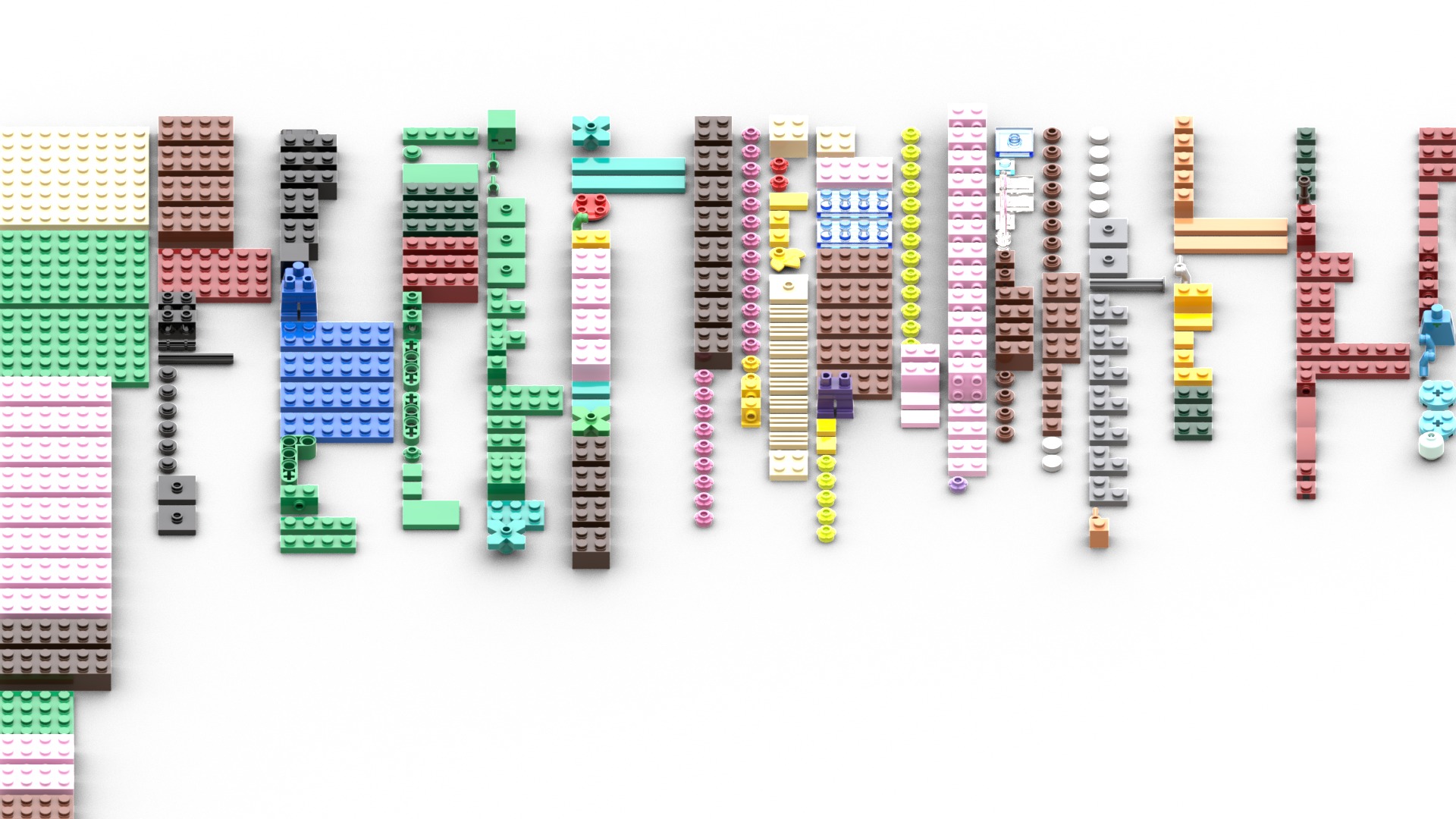 TwindBricks3D - 21260 The Cherry Blossom-Garden 3D print model_1