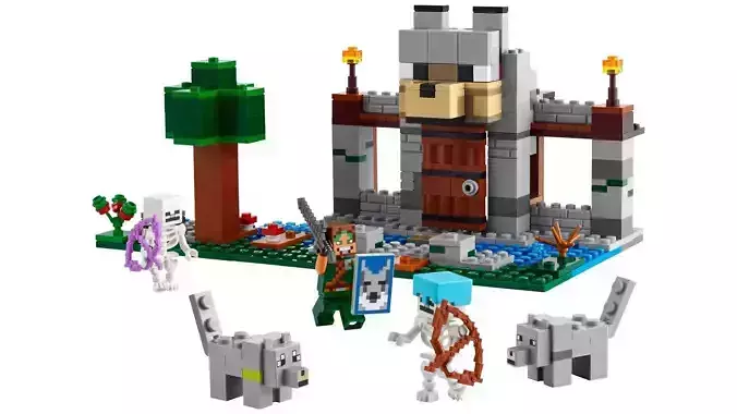 TwindBricks3D - 21261 The Wolf Stronghold 3D print model