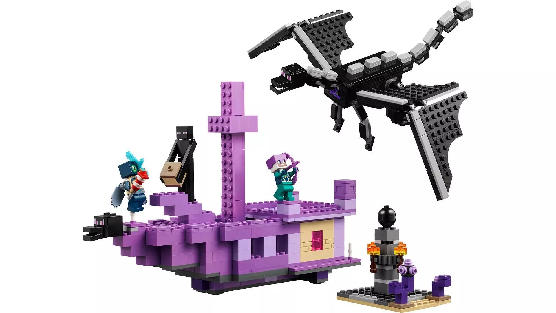 TwindBricks3D - 21264 The Ender Dragon and End Ship 3D print model_0