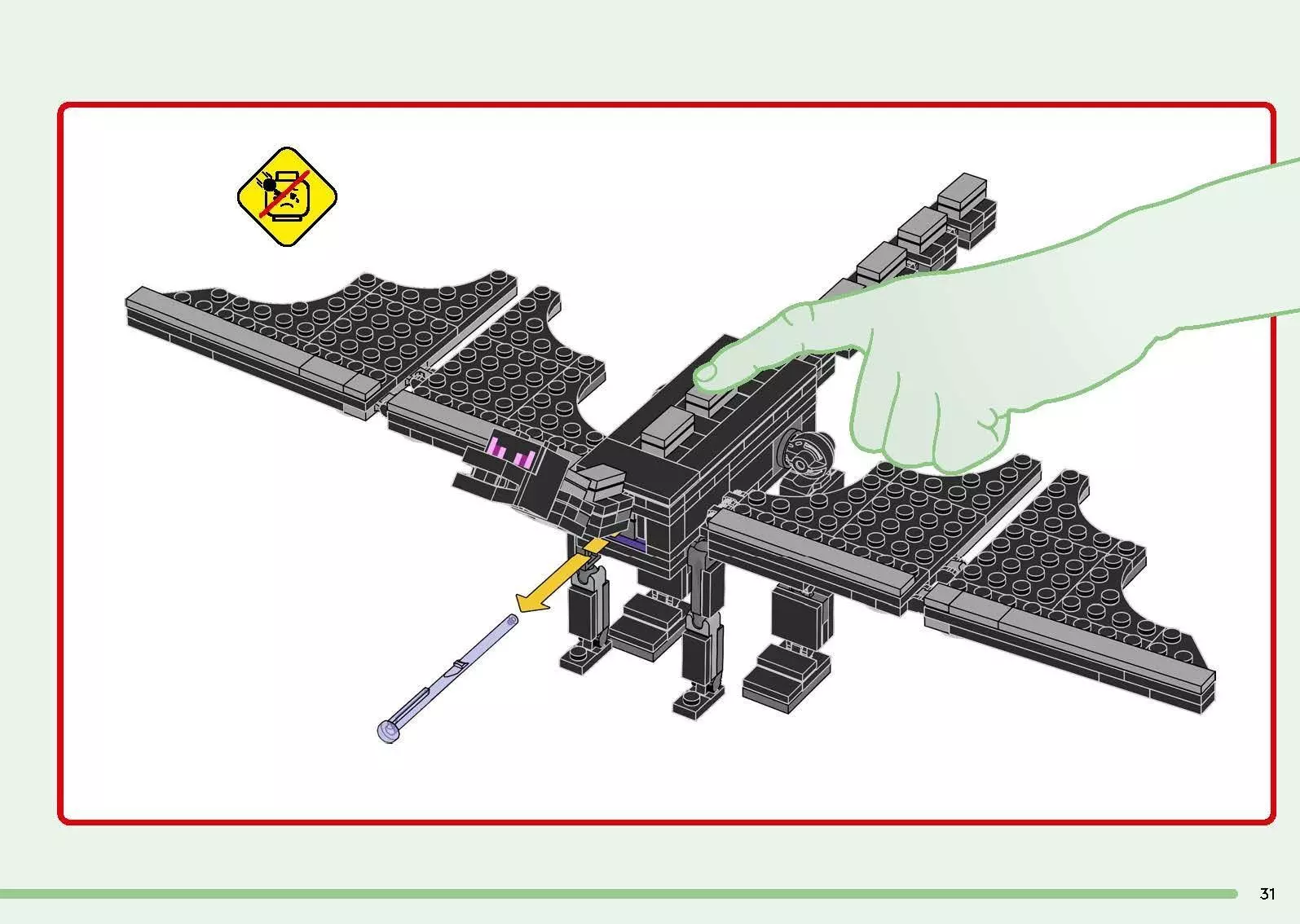 TwindBricks3D - 21264 The Ender Dragon and End Ship 3D print model_45