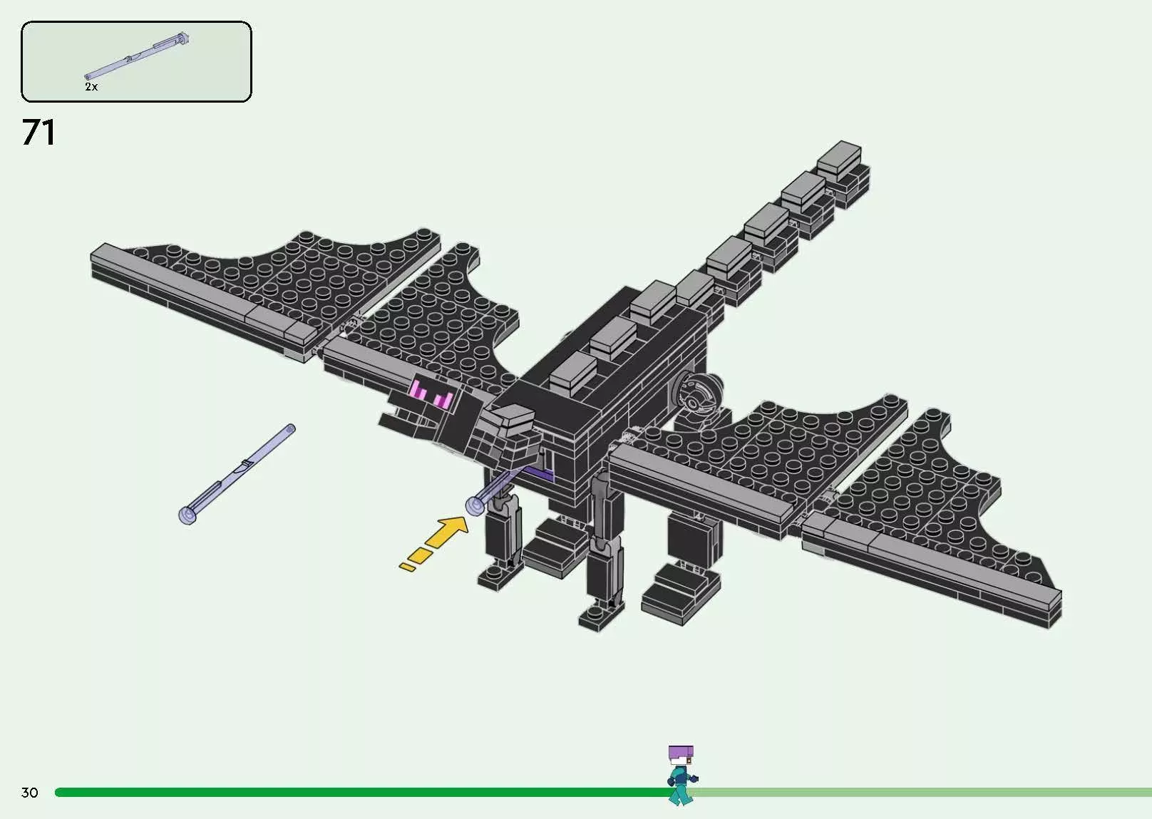 TwindBricks3D - 21264 The Ender Dragon and End Ship 3D print model_44