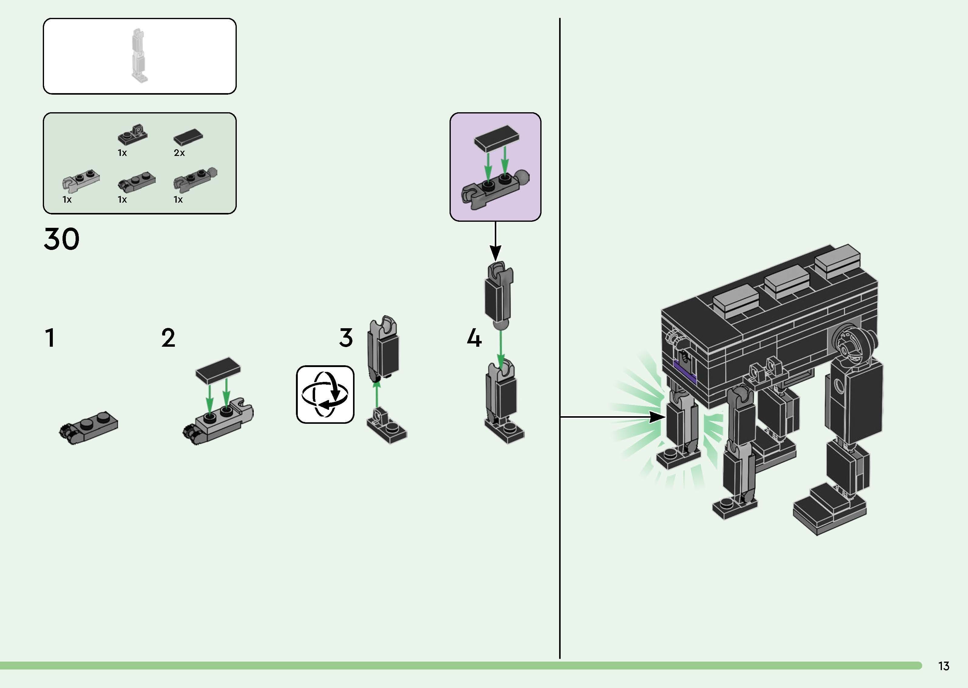 TwindBricks3D - 21264 The Ender Dragon and End Ship 3D print model_33