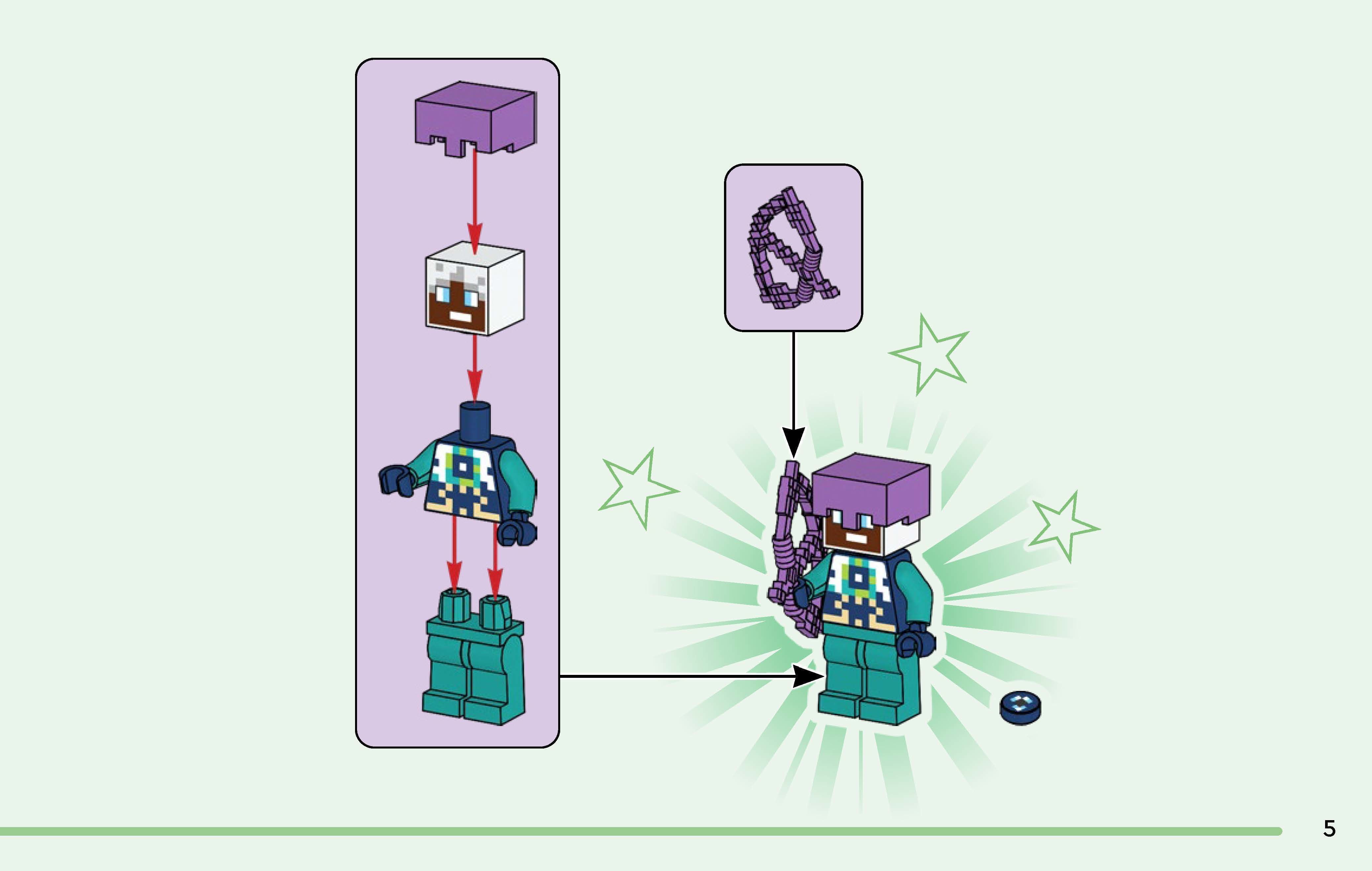 TwindBricks3D - 21264 The Ender Dragon and End Ship 3D print model_11