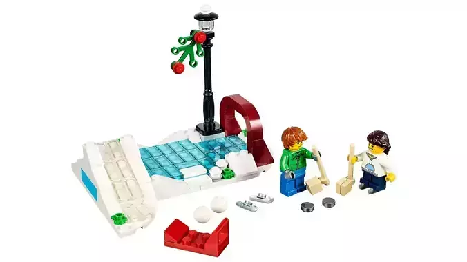 TwindBricks3D - 40107 Winter Skating Scene 3D print model TwindBricks3D - 40107 Winter Skating Scene 3D print model