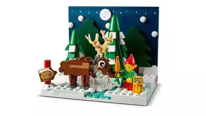 TwindBricks3D - 40484 Santa Front Yard 3D print model