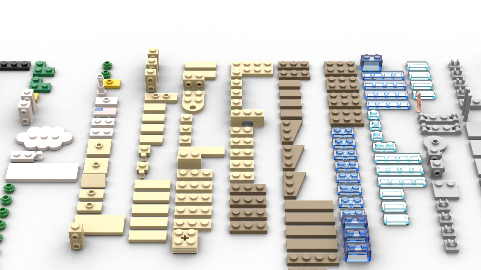 TwindBricks3D - 40519 New York Postcard 3D print model_1