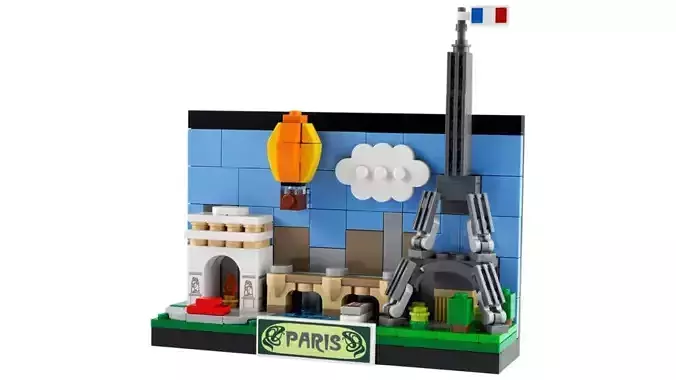 TwindBricks3D -  40568 Paris Postcard 3D print model