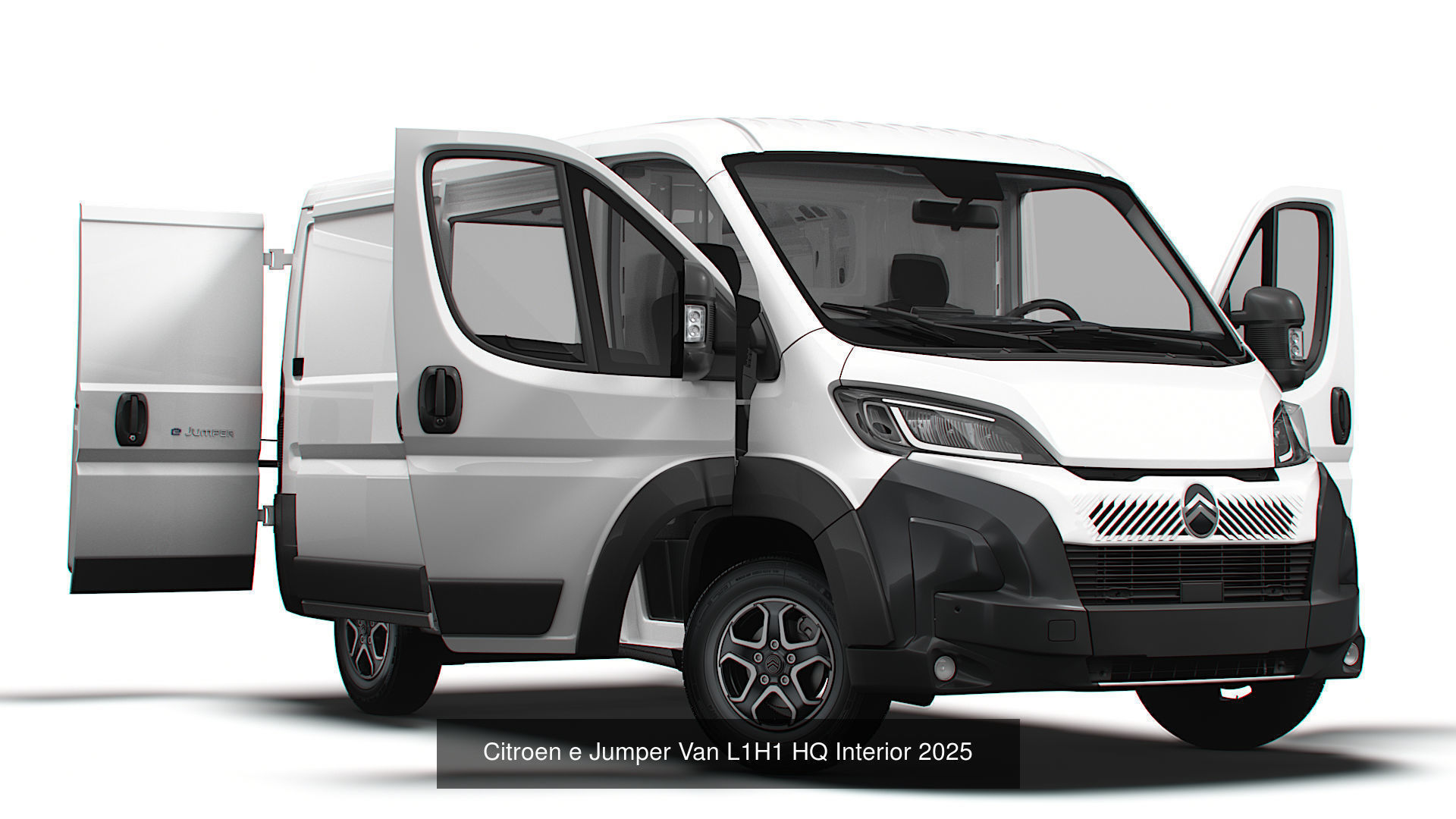 Stellantis Electric Panel  Van HQ Interior L1H1 2025  3D Model Collection_1