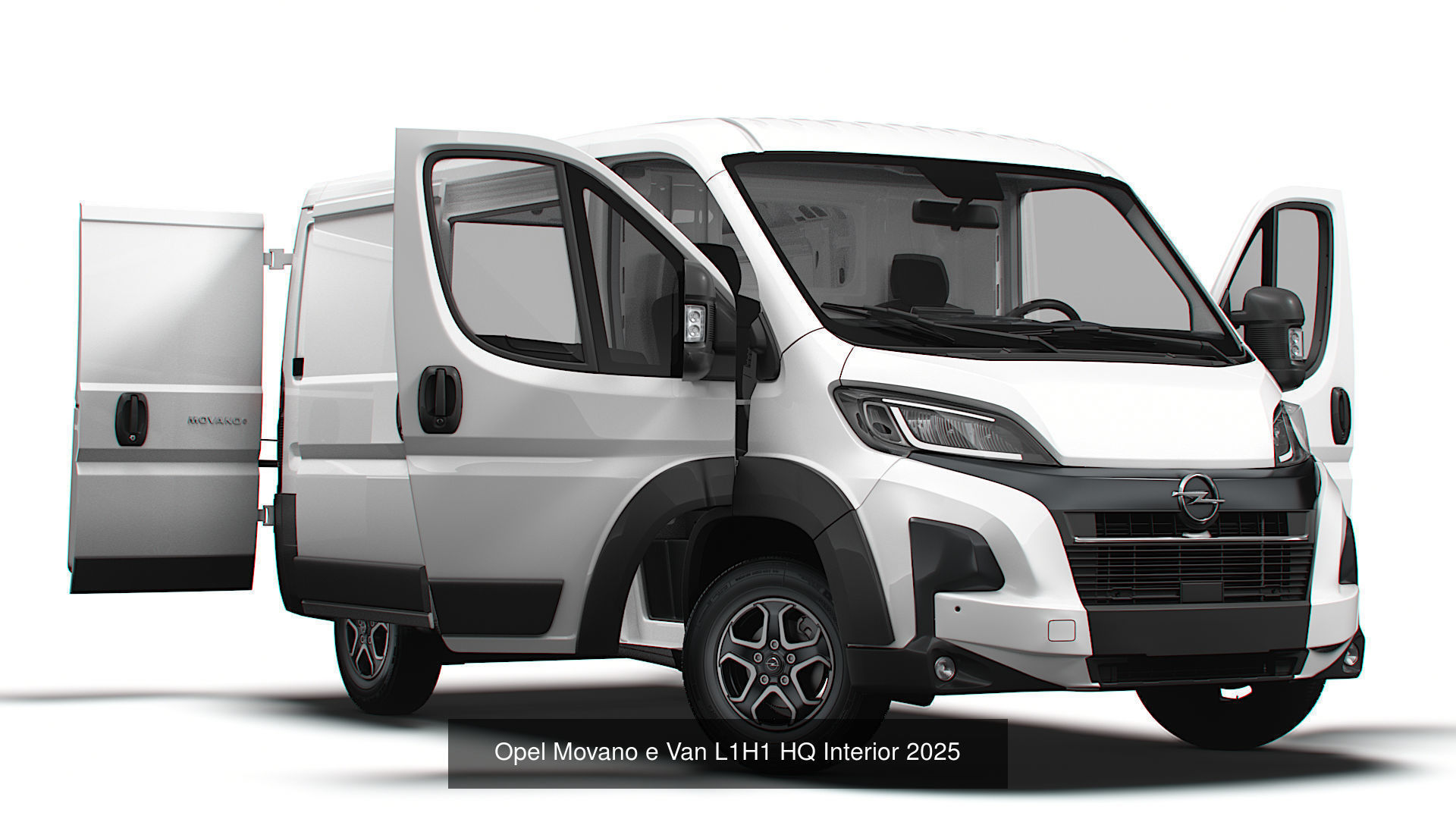 Stellantis Electric Panel  Van HQ Interior L1H1 2025  3D Model Collection_3