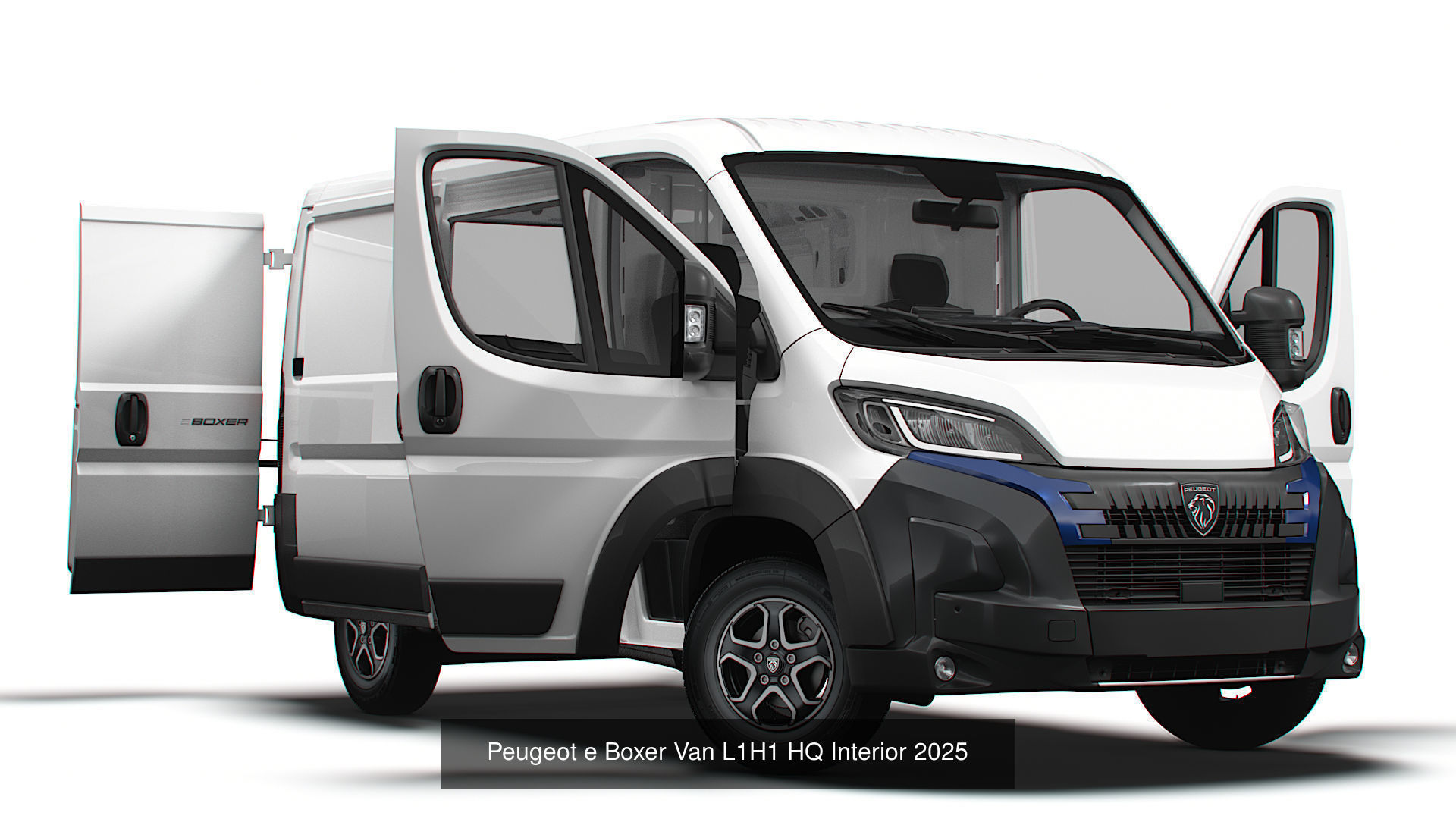 Stellantis Electric Panel  Van HQ Interior L1H1 2025  3D Model Collection_4