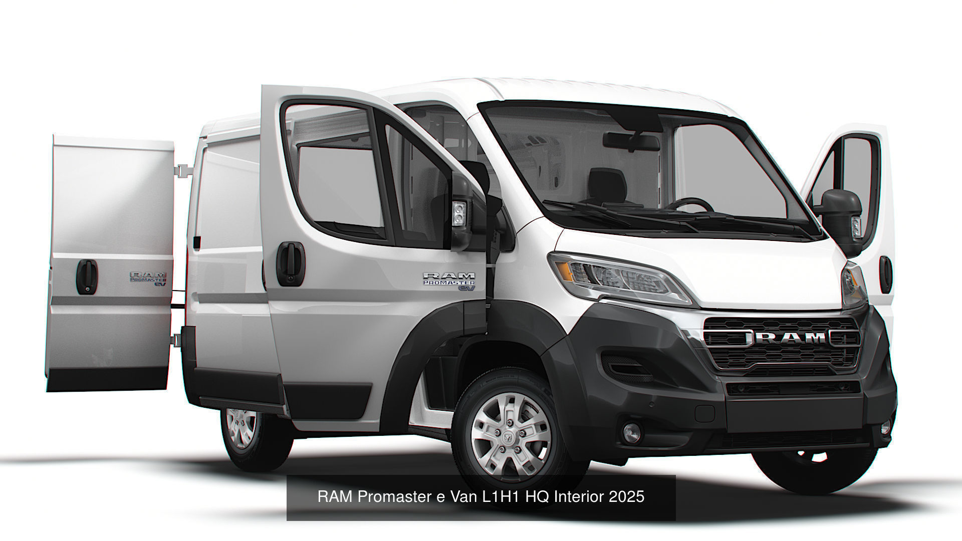 Stellantis Electric Panel  Van HQ Interior L1H1 2025  3D Model Collection_5