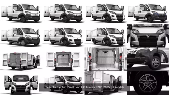 Stellantis Electric Panel  Van HQ Interior L2H1 2025 