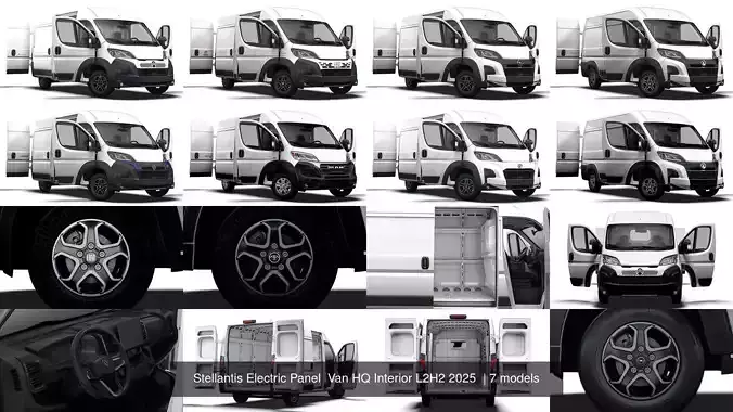 Stellantis Electric Panel  Van HQ Interior L2H2 2025 