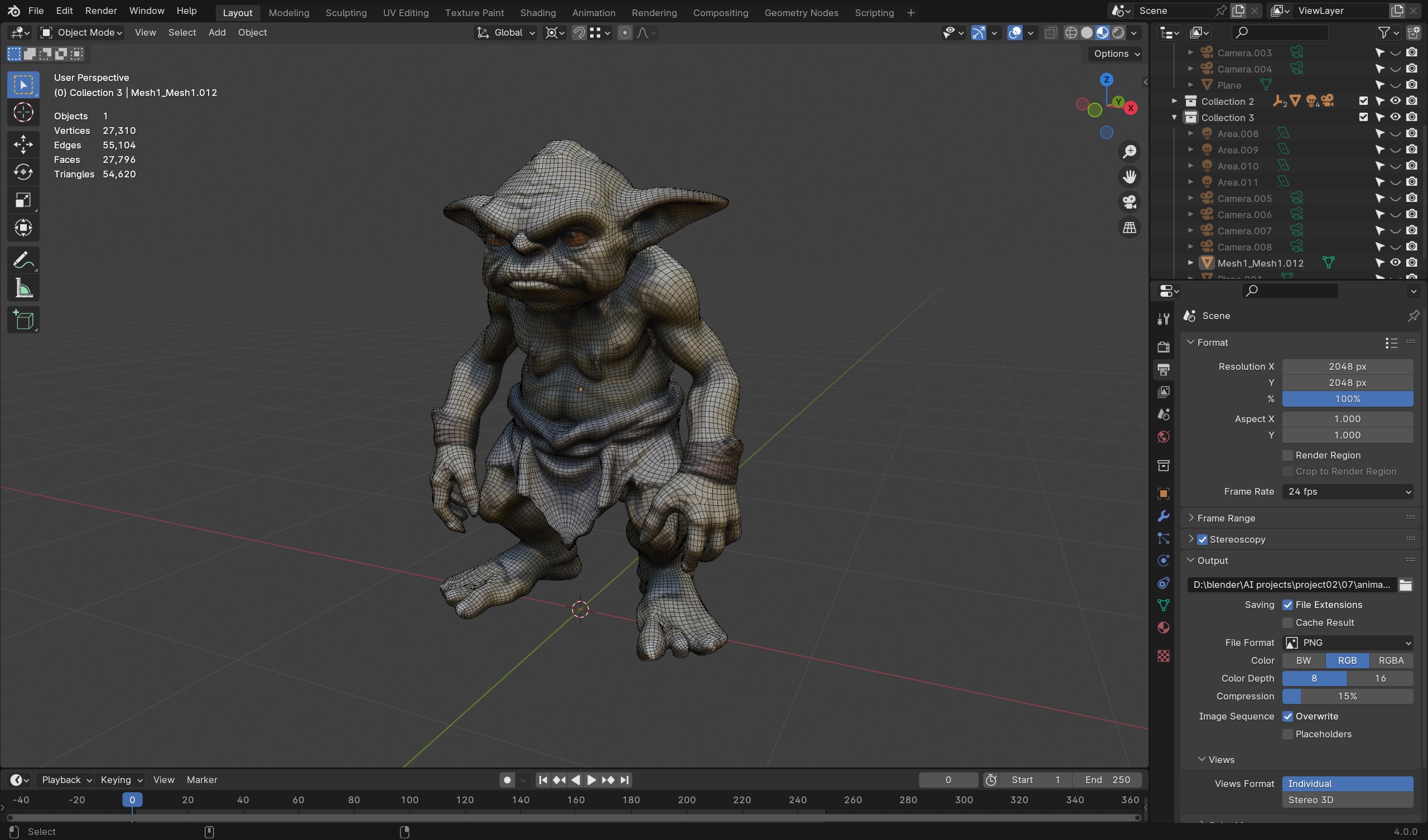 Stone Goblin - Game-Ready 3D Model Low-poly 3D model_5