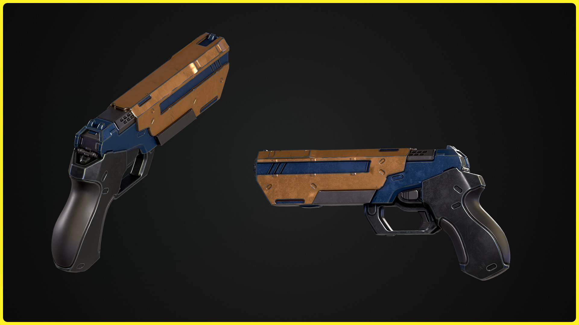 Modular Sci-fi Character 02 Low-poly 3D model_20