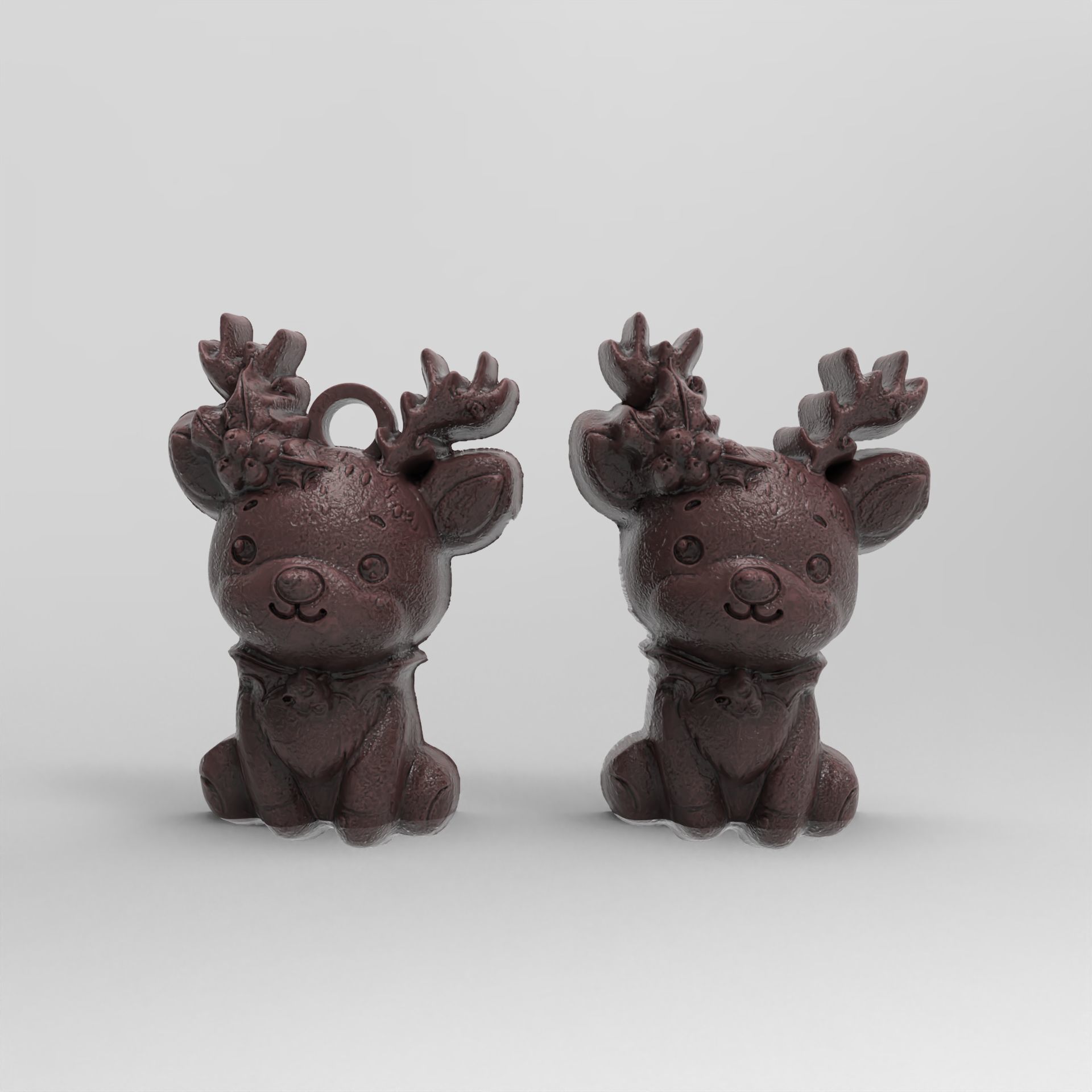 christmas tree deer decor  3D print model_2