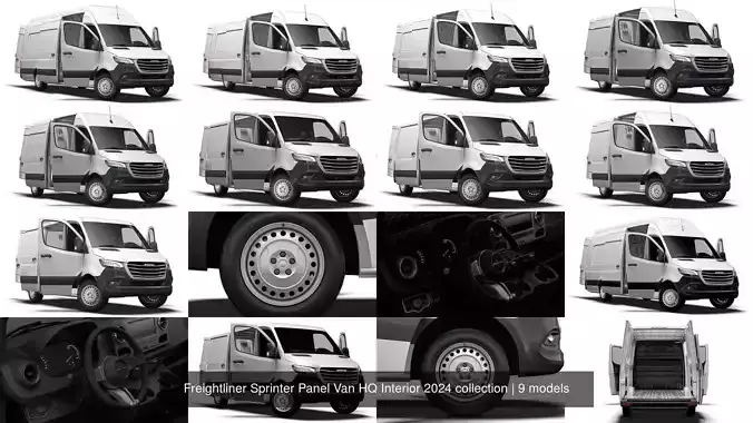 Freightliner Sprinter Panel Van HQ Interior 2024 collection 