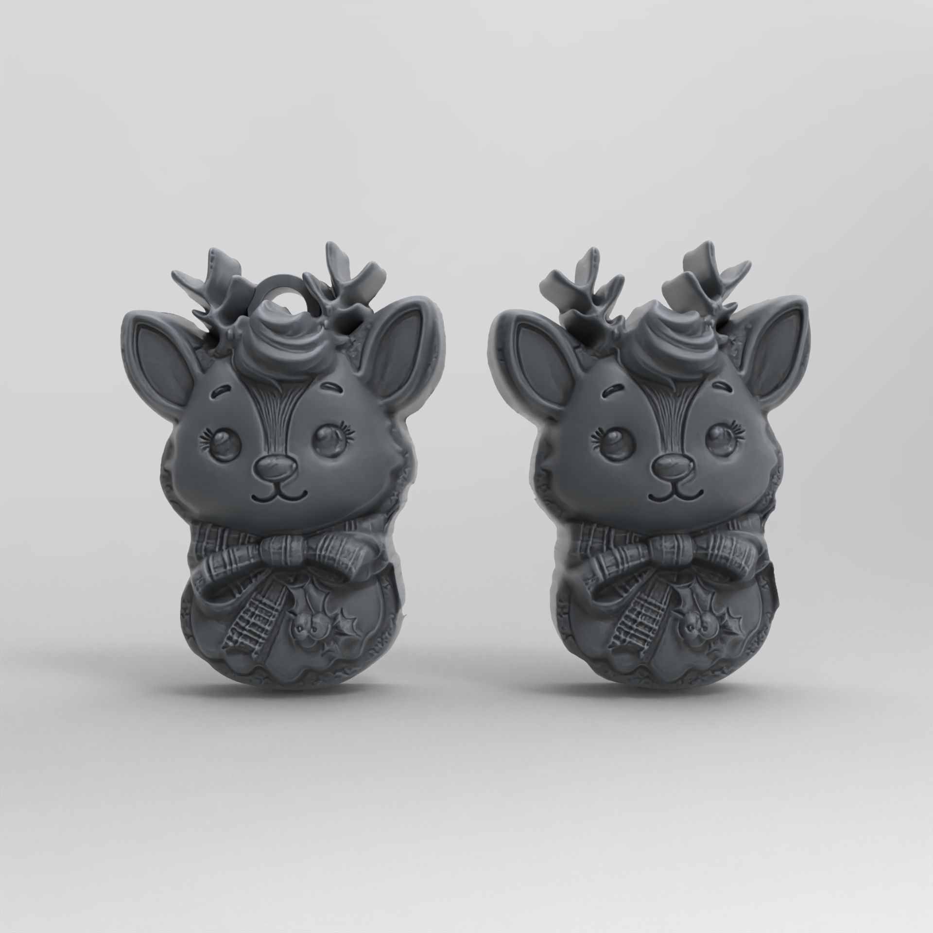 christmas deer decor 2  3D print model_4