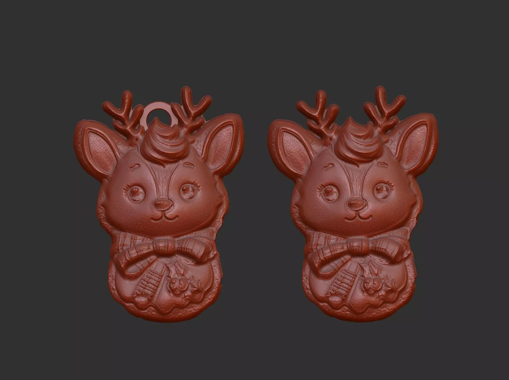 christmas deer decor 2  3D print model_0