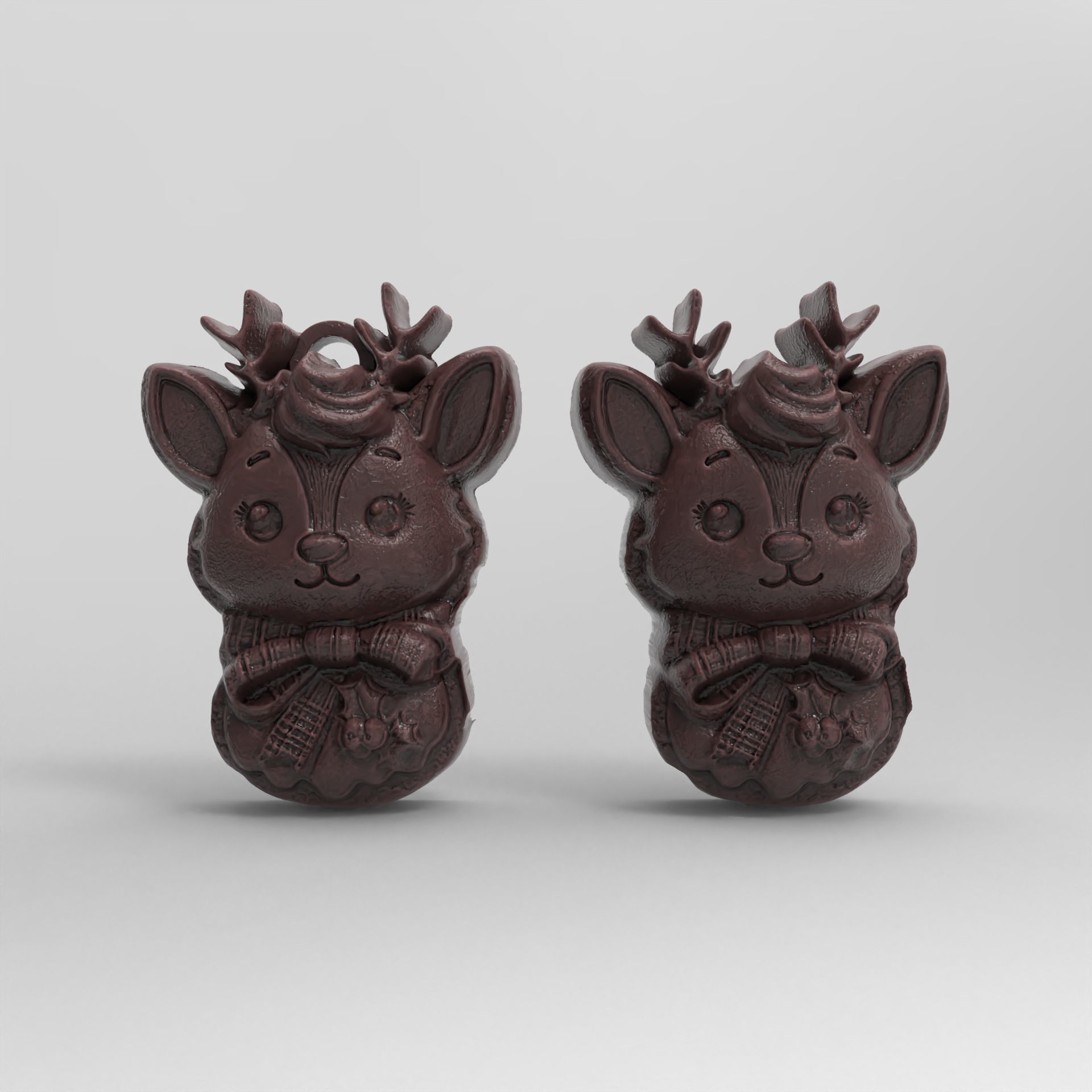 christmas deer decor 2  3D print model_3