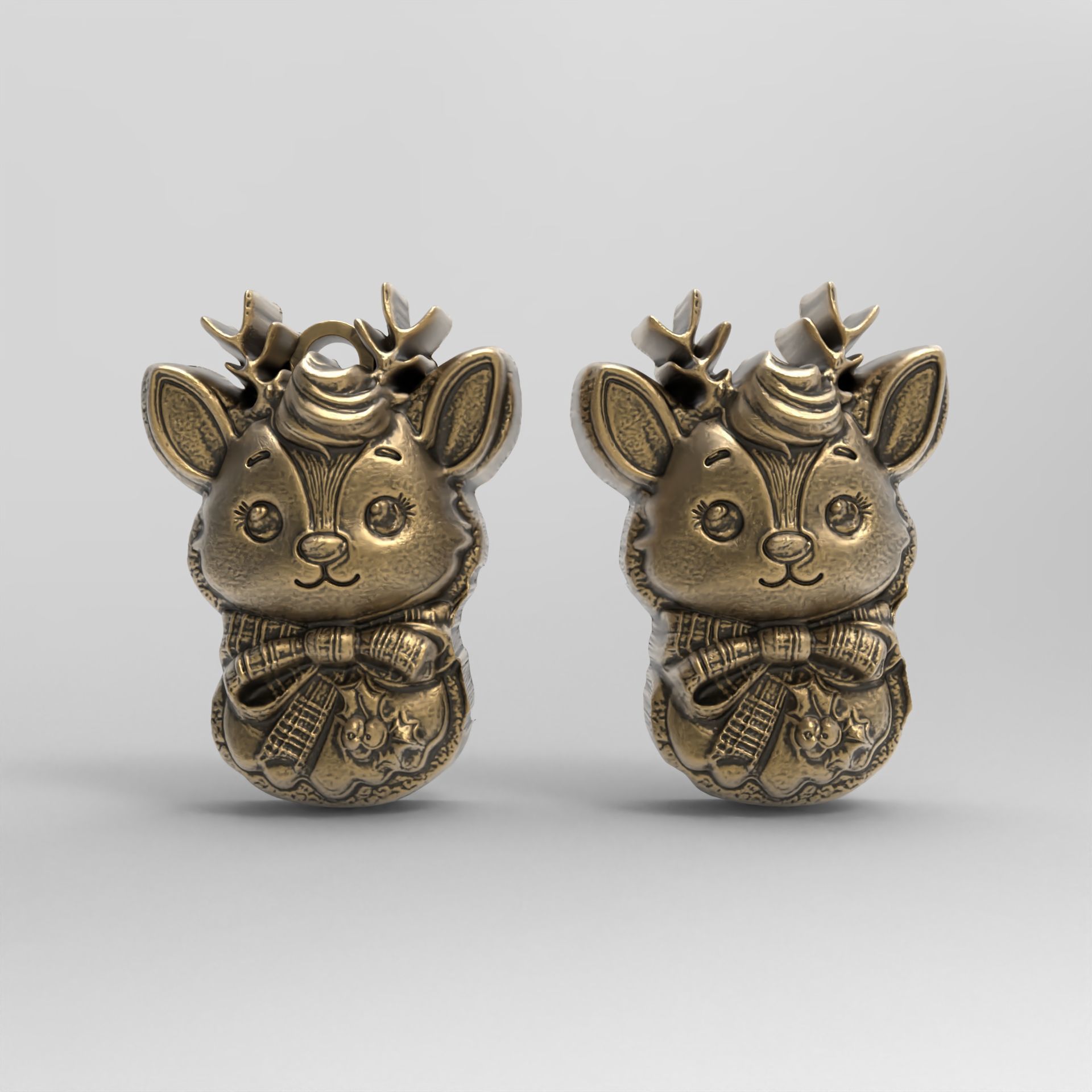 christmas deer decor 2  3D print model_5