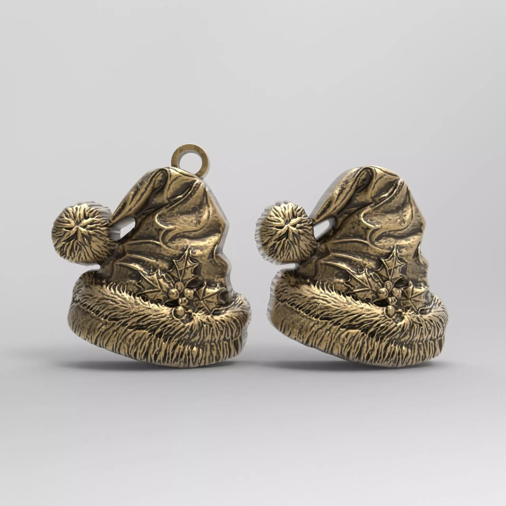 christmas sanda hat decor 3D print model_0