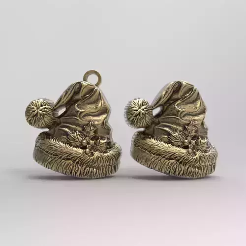 christmas sanda hat decor 3D print model