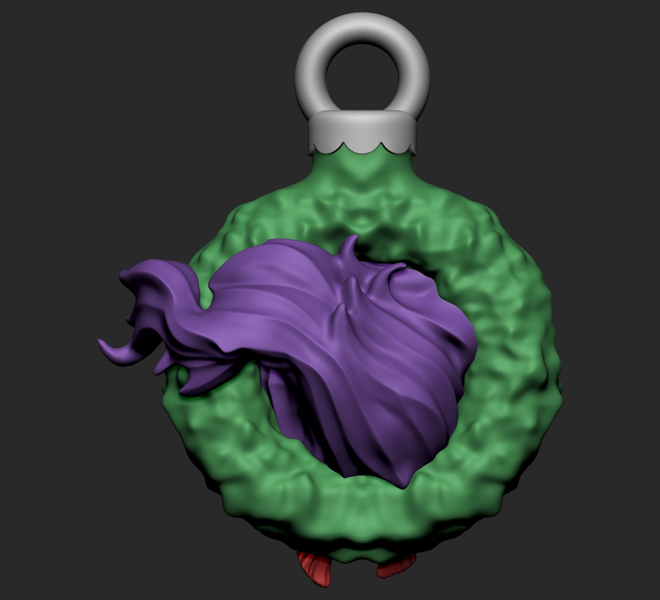 Pokemon - Gastly Christmas Decoration 3D print model_5