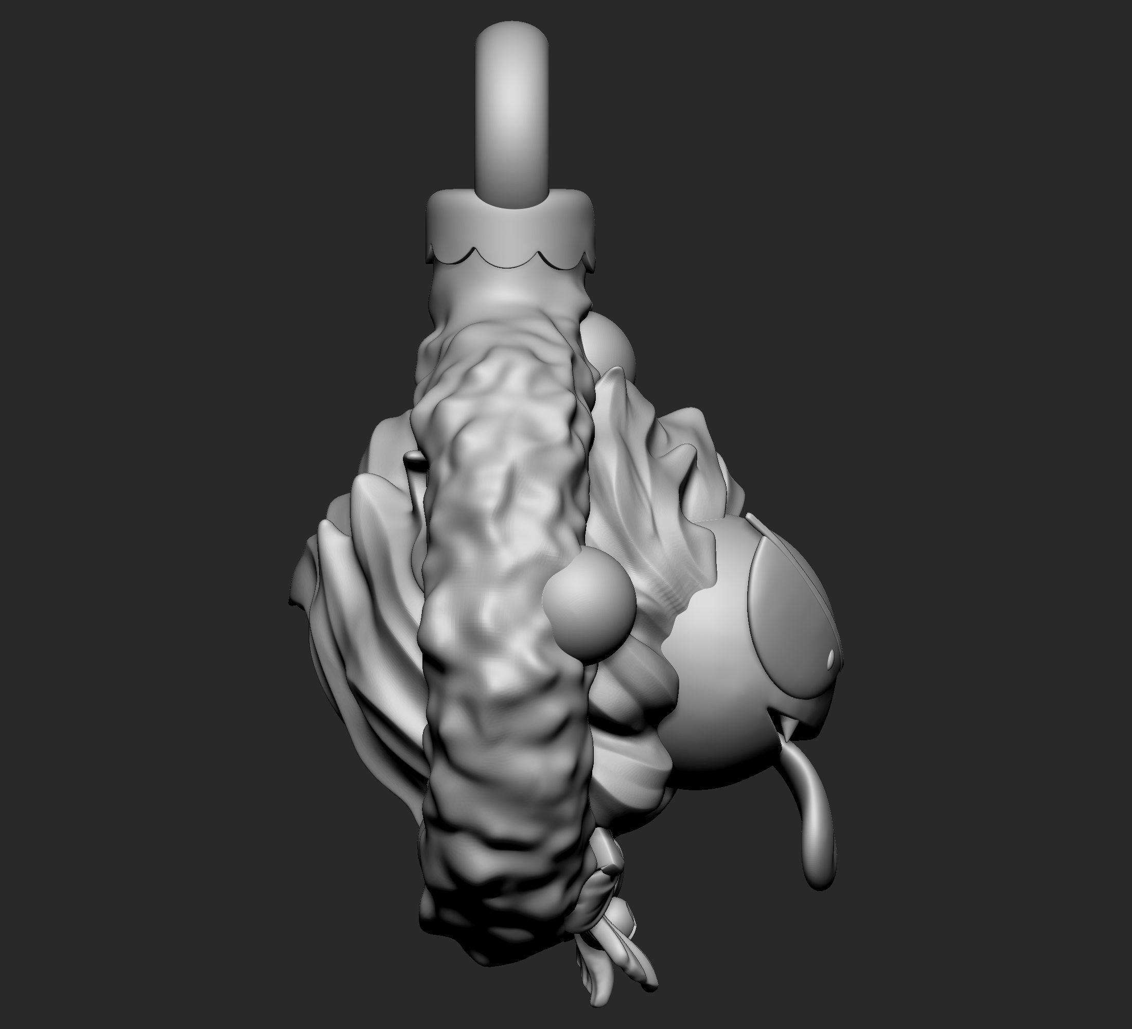 Pokemon - Gastly Christmas Decoration 3D print model_7