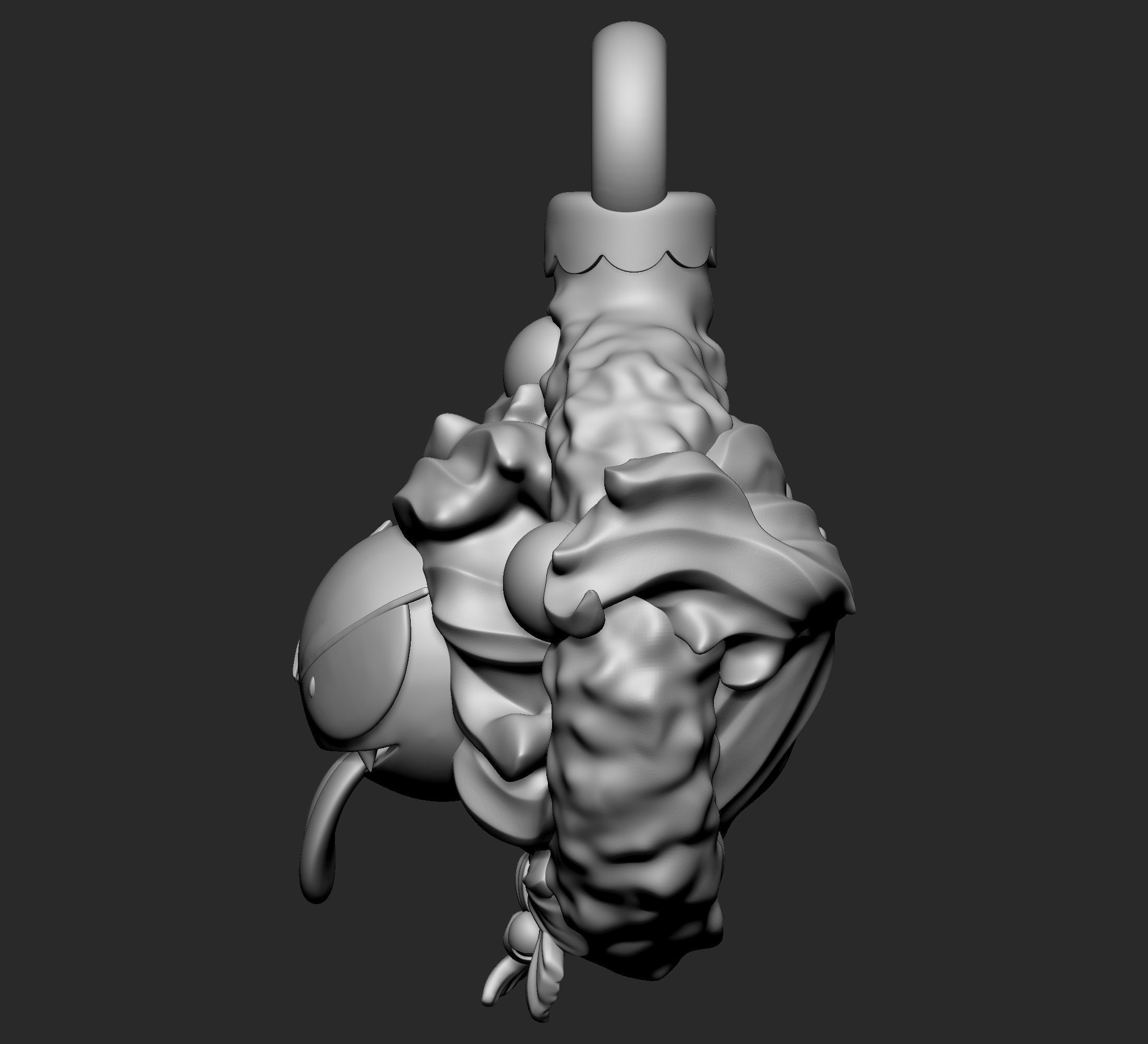 Pokemon - Gastly Christmas Decoration 3D print model_3