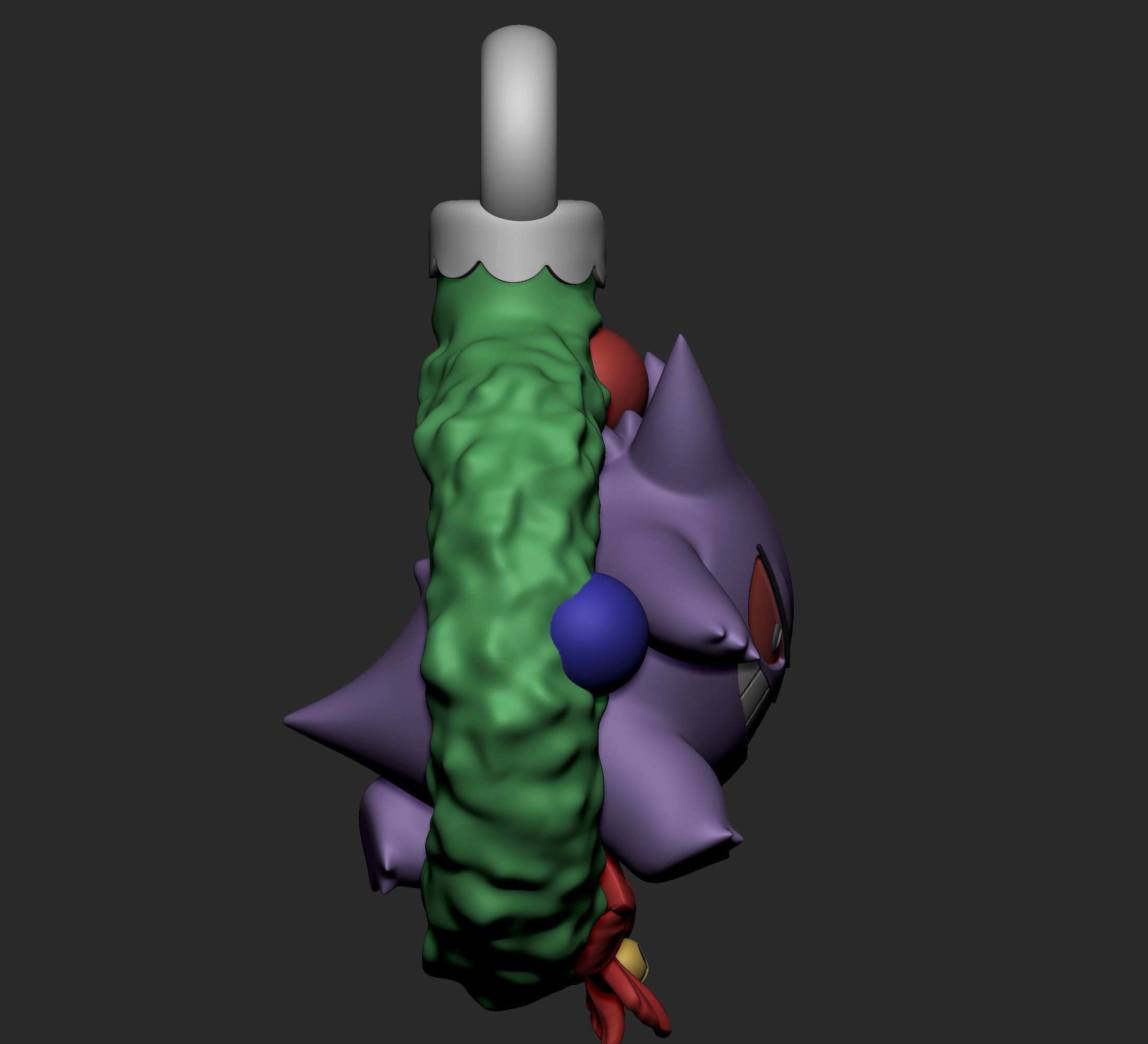 Pokemon - Gastly Haunter and Gengar Christmas Decoration  3D print model_13