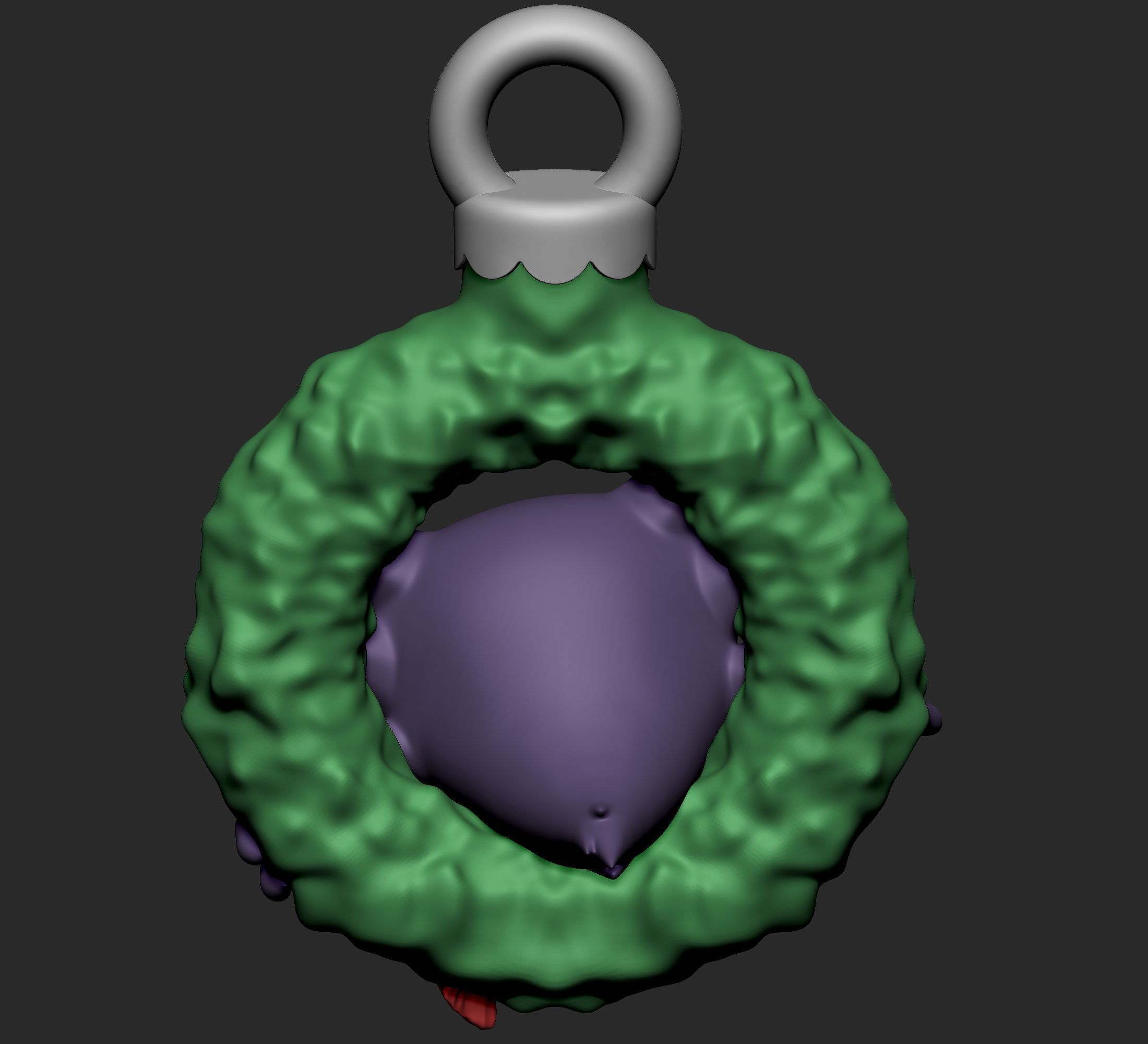 Pokemon - Gastly Haunter and Gengar Christmas Decoration  3D print model_8