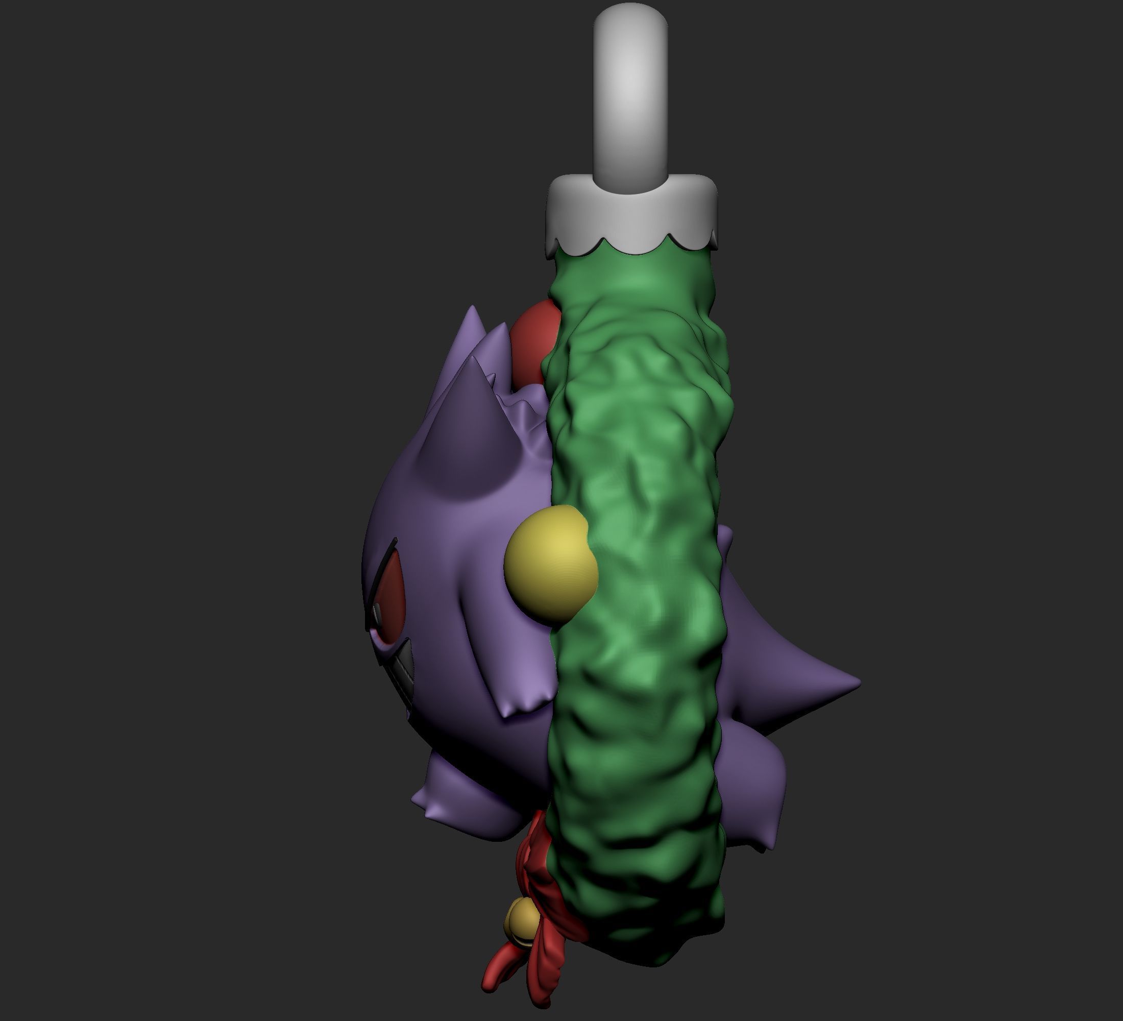 Pokemon - Gastly Haunter and Gengar Christmas Decoration  3D print model_14